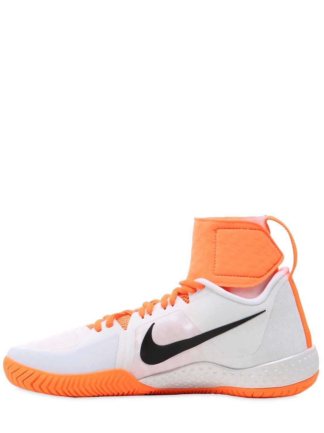 Nike Serena Williams Flare Tennis Sneakers in White/Orange (Orange) | Lyst