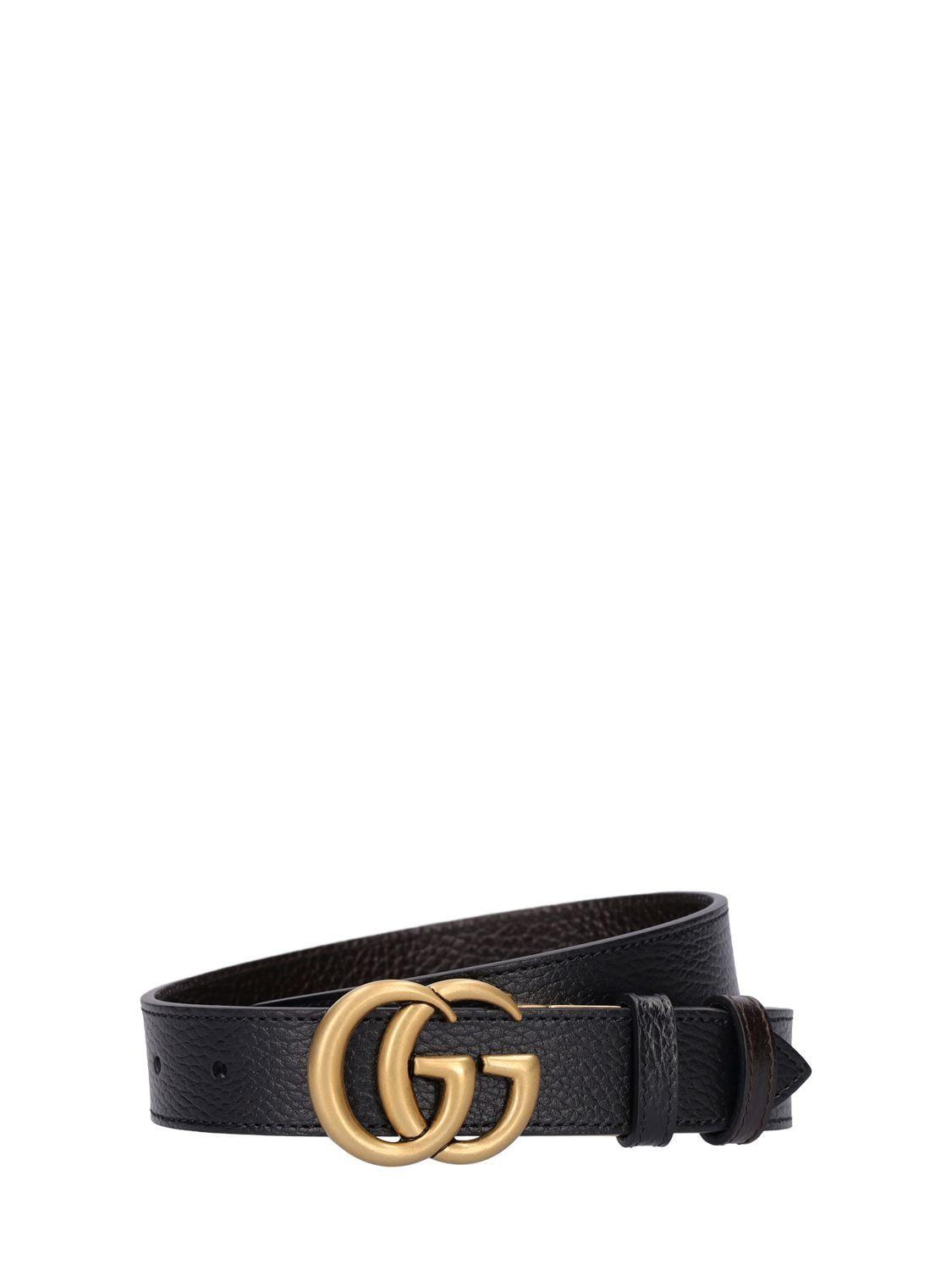 Gucci 3cm gg Reversible Belt in White for Men | Lyst