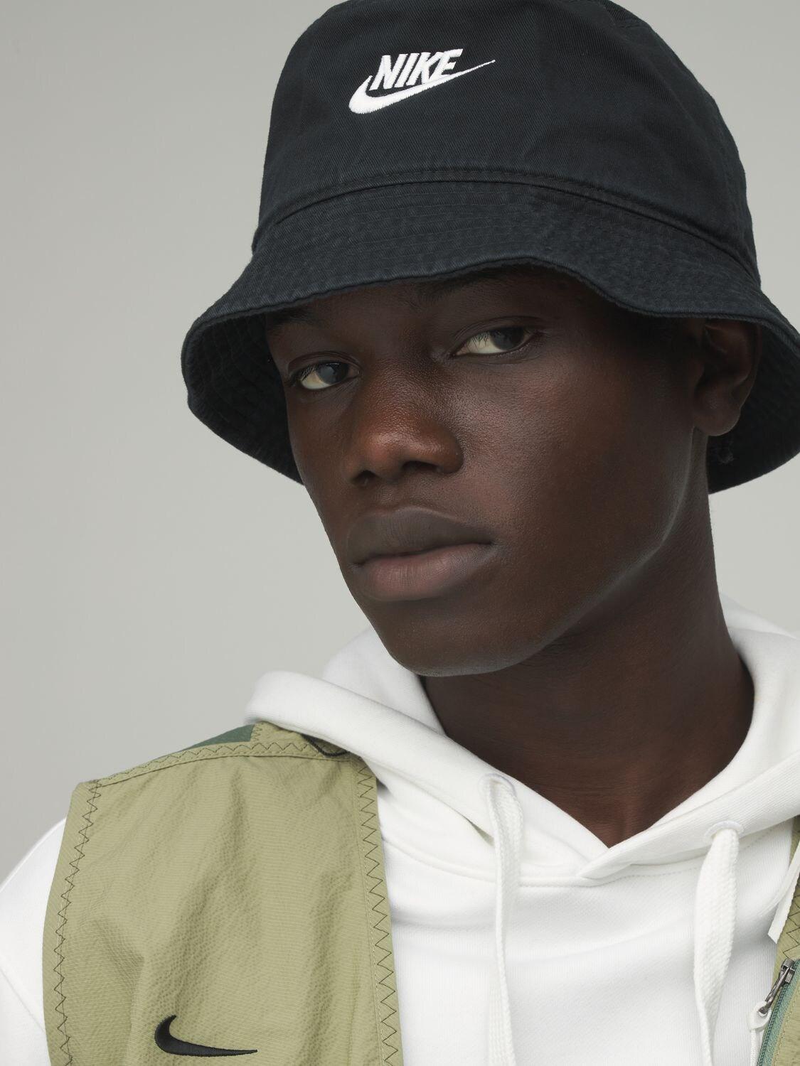 Nike Futura Washed Bucket Hat in Black for Men | Lyst