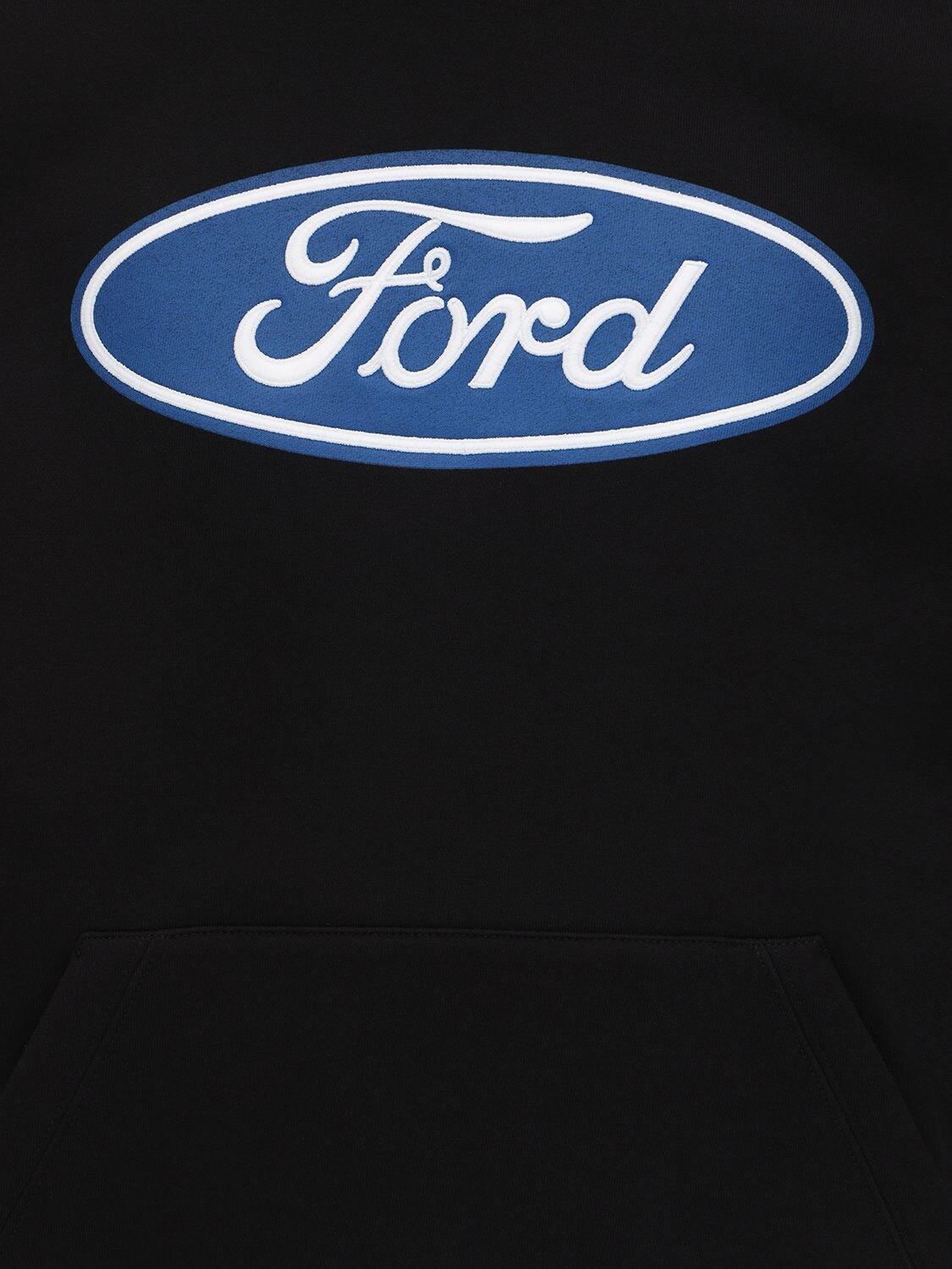 ford hoodie men on Versace Cotton X Ford Logo Print Hoodie In Black For Men Save 70 Lyst