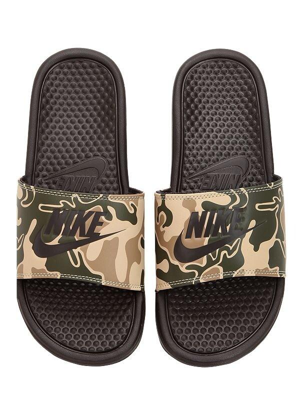 nike slides just do it print