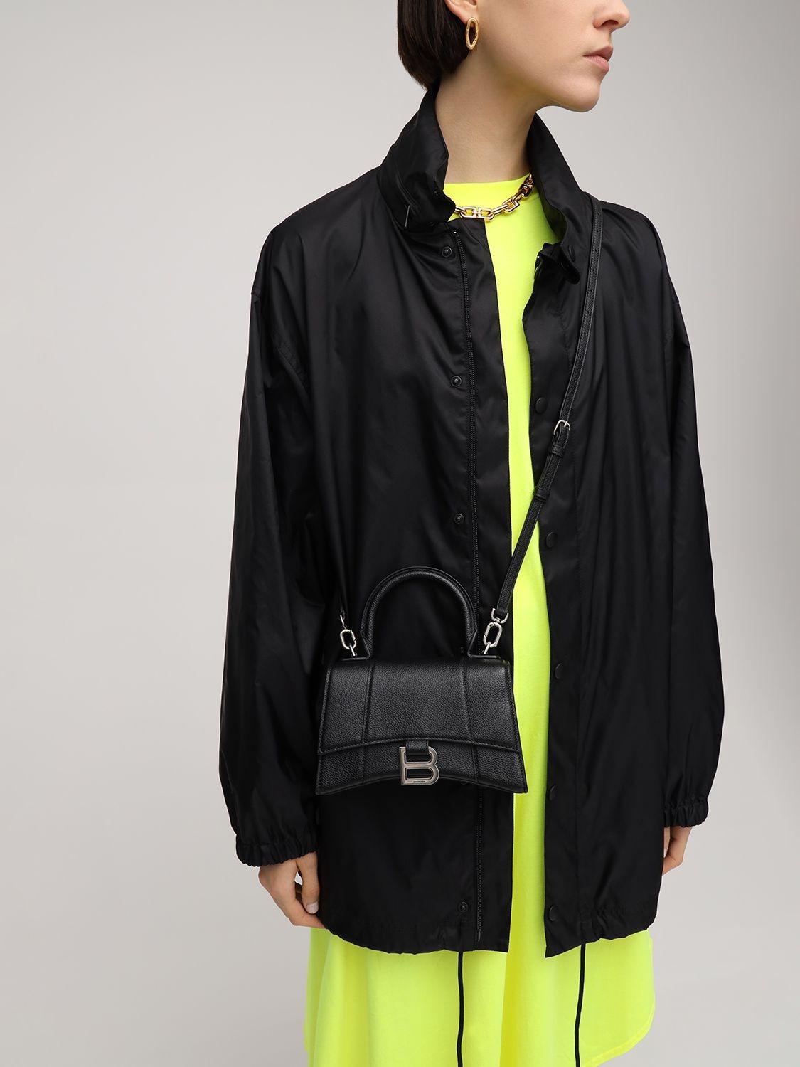 Balenciaga Hourglass Xs Top Handle Mini Bag in Black | Lyst UK