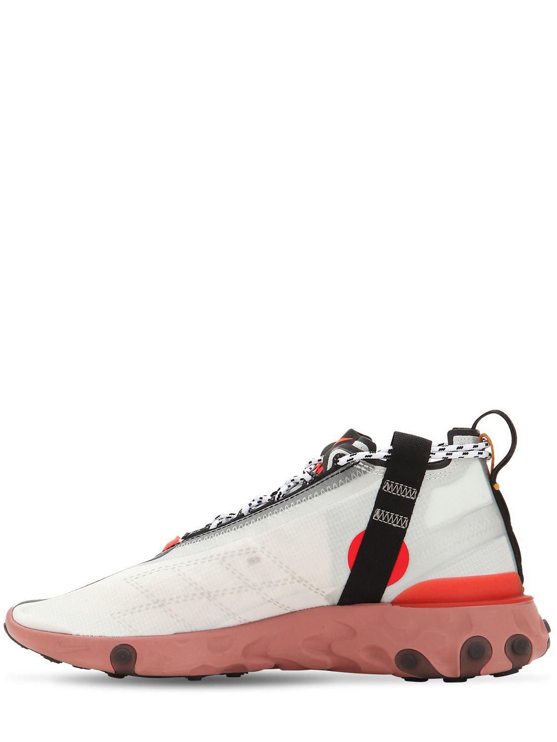 react runner mid wr ispa ripstop sneakers