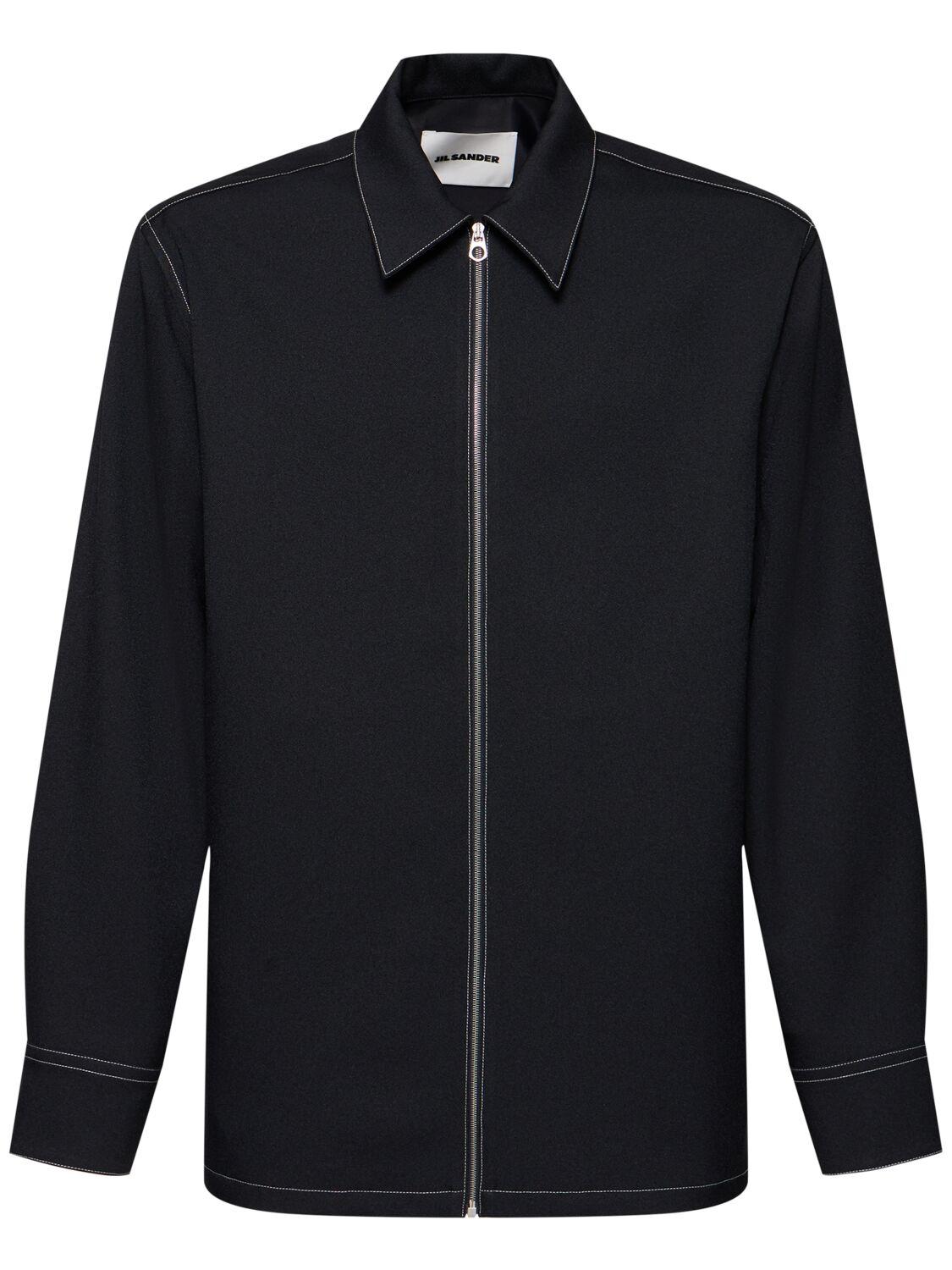 jil sander ジップシャツ