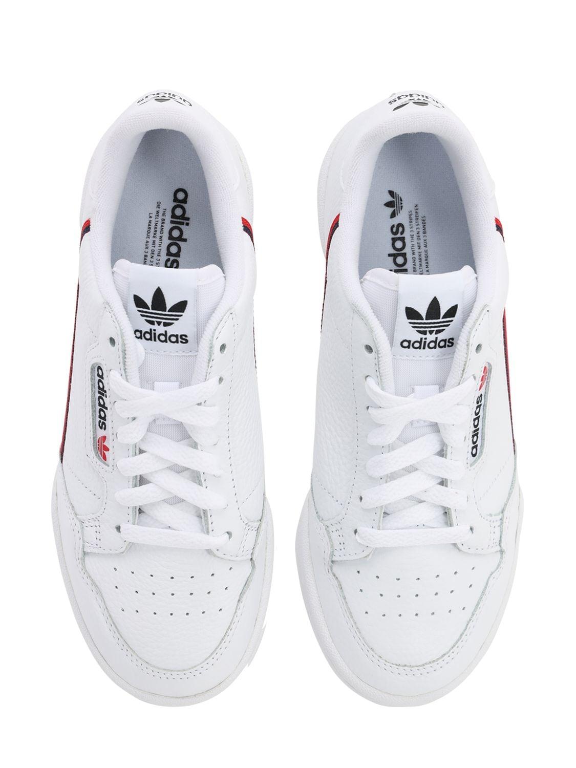 adidas originals white continental 80 sneakers