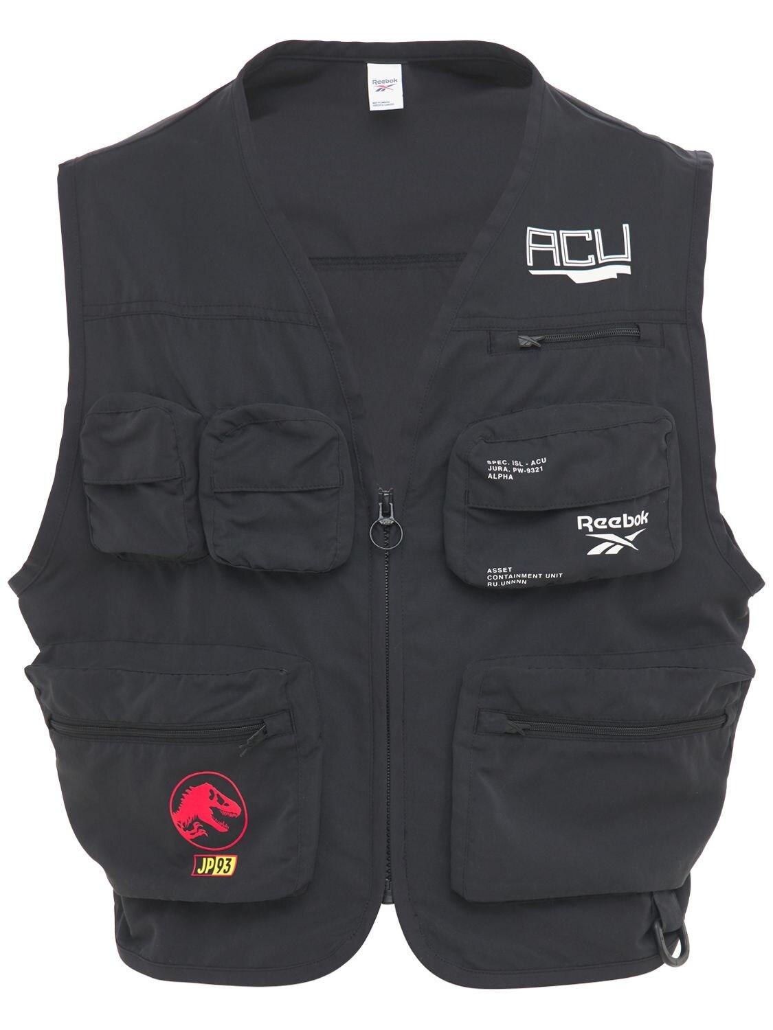 Reebok Jurassic Park Utility Vest in Black for Men | Lyst