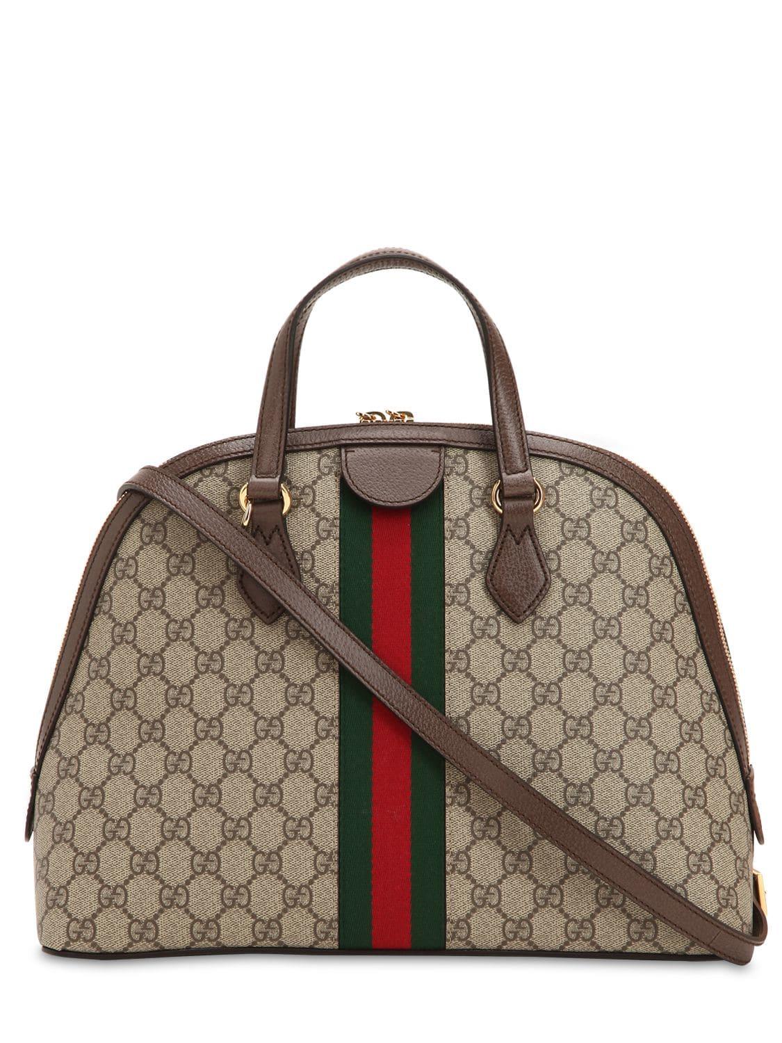 Gucci Ophidia GG Medium Top Handle Bag in Brown | Lyst Canada