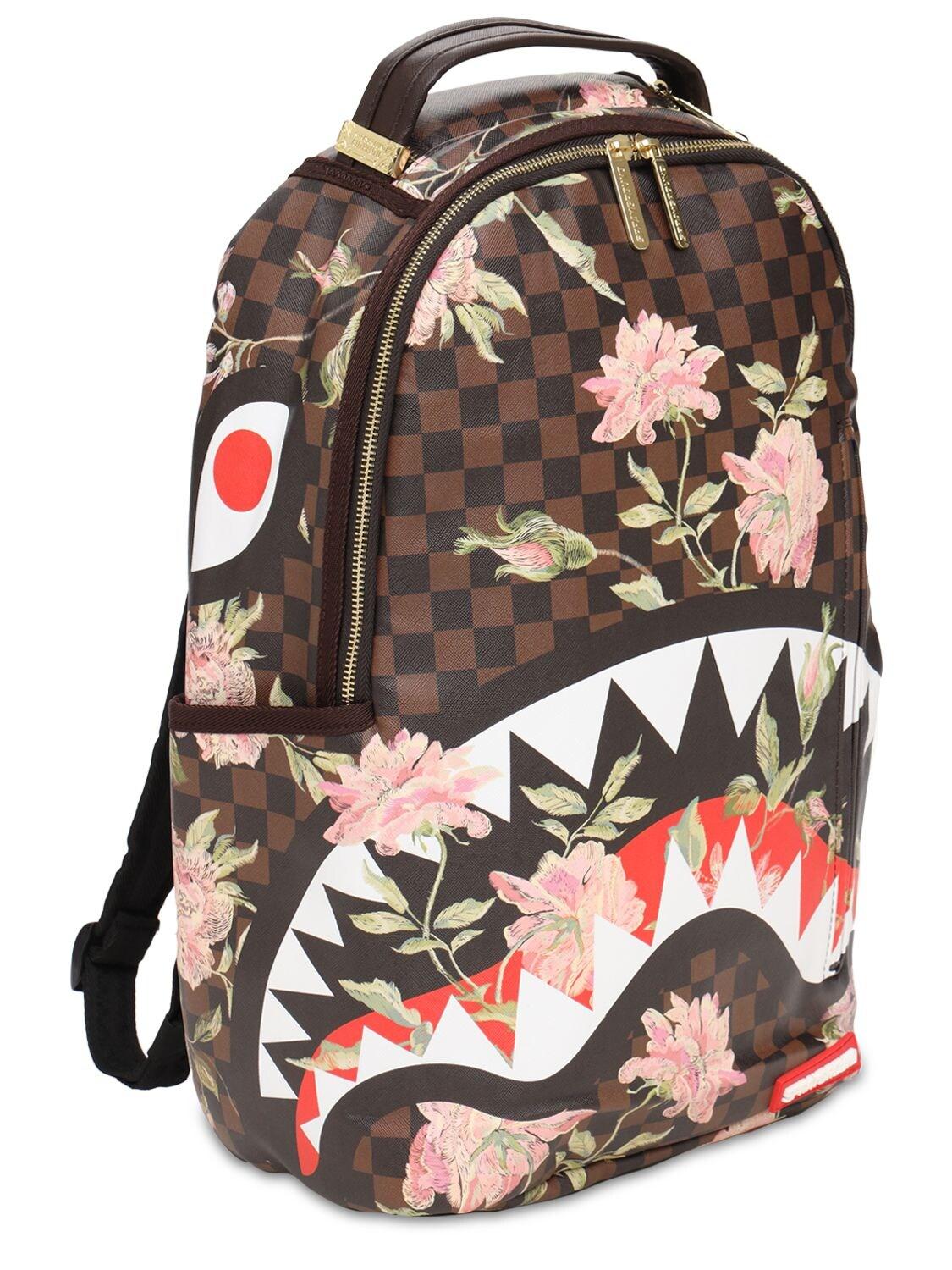 Sprayground Shark Flower Backpack for Men