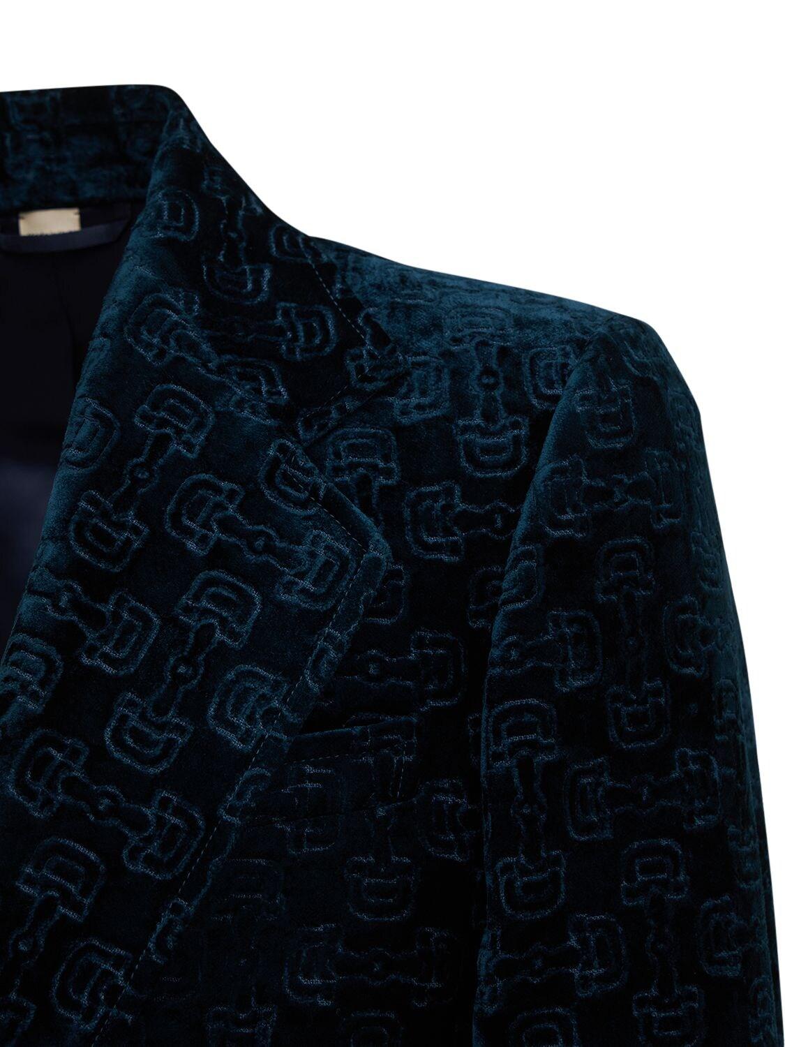 Gucci Horsebit Jacquard Wool Jacket