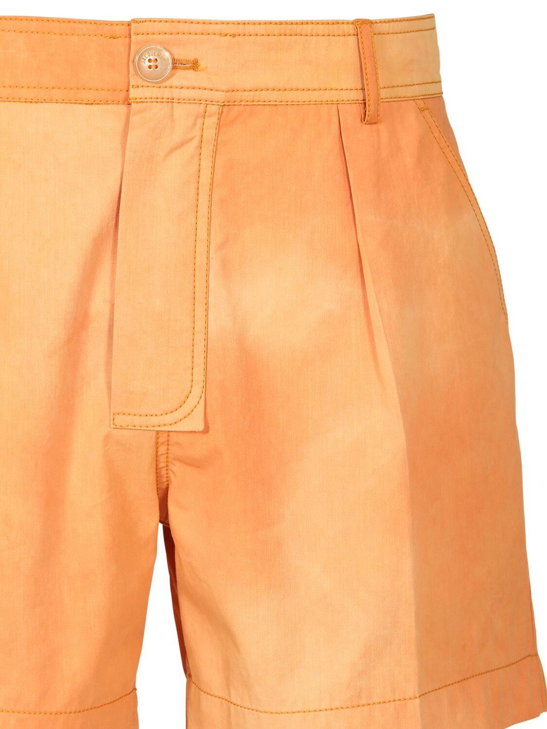 cotton canvas shorts