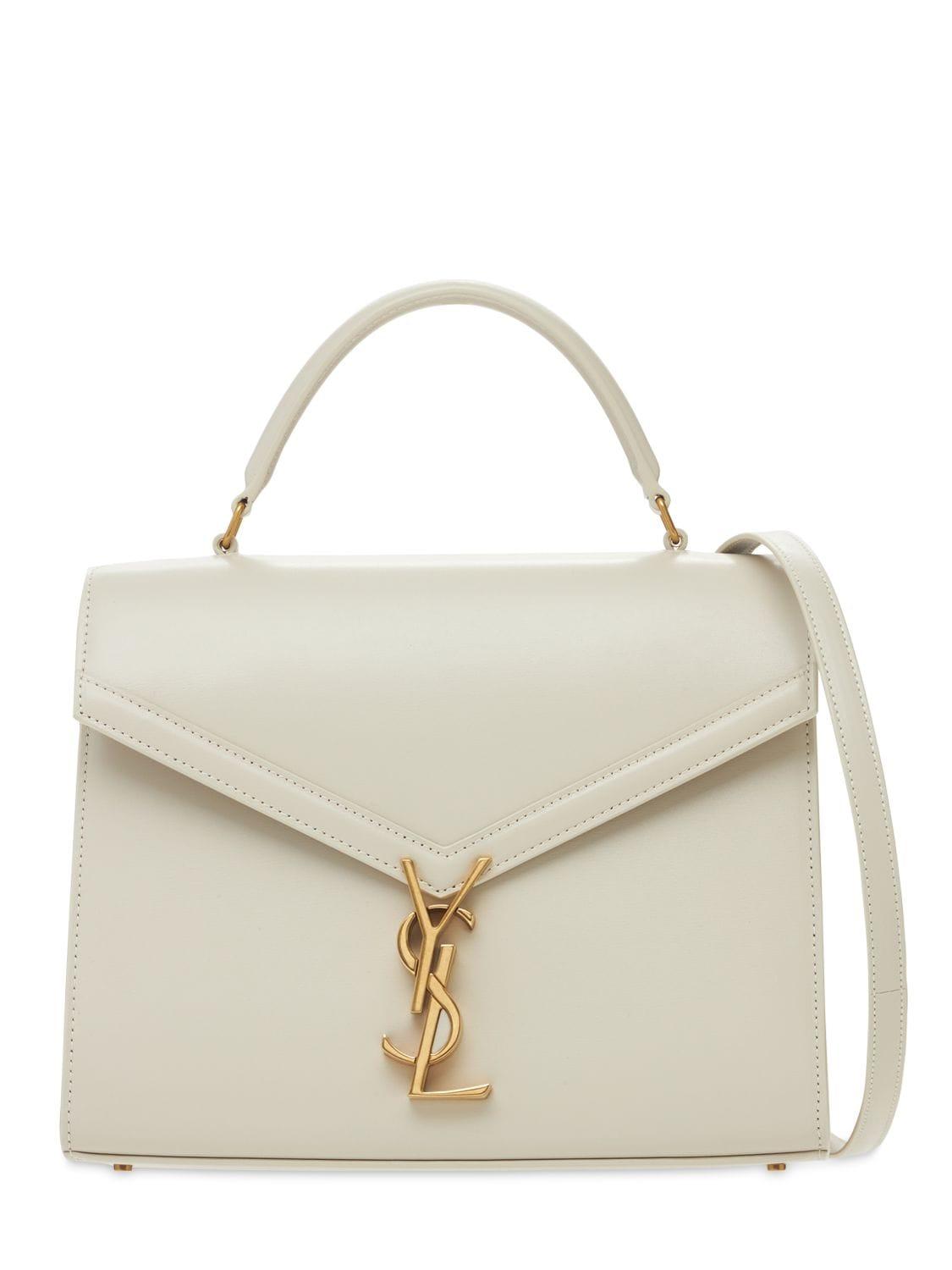 Saint Laurent Medium Cassandra Leather Top Handle Bag | Lyst