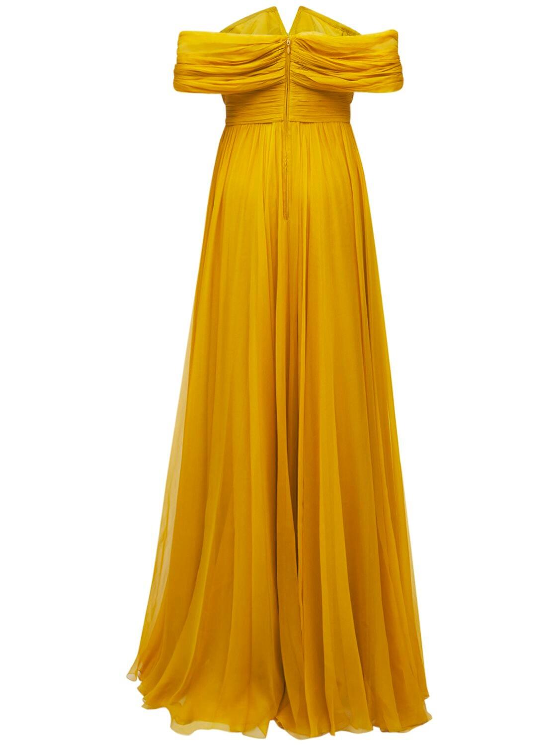 Zuhair murad top yellow dress