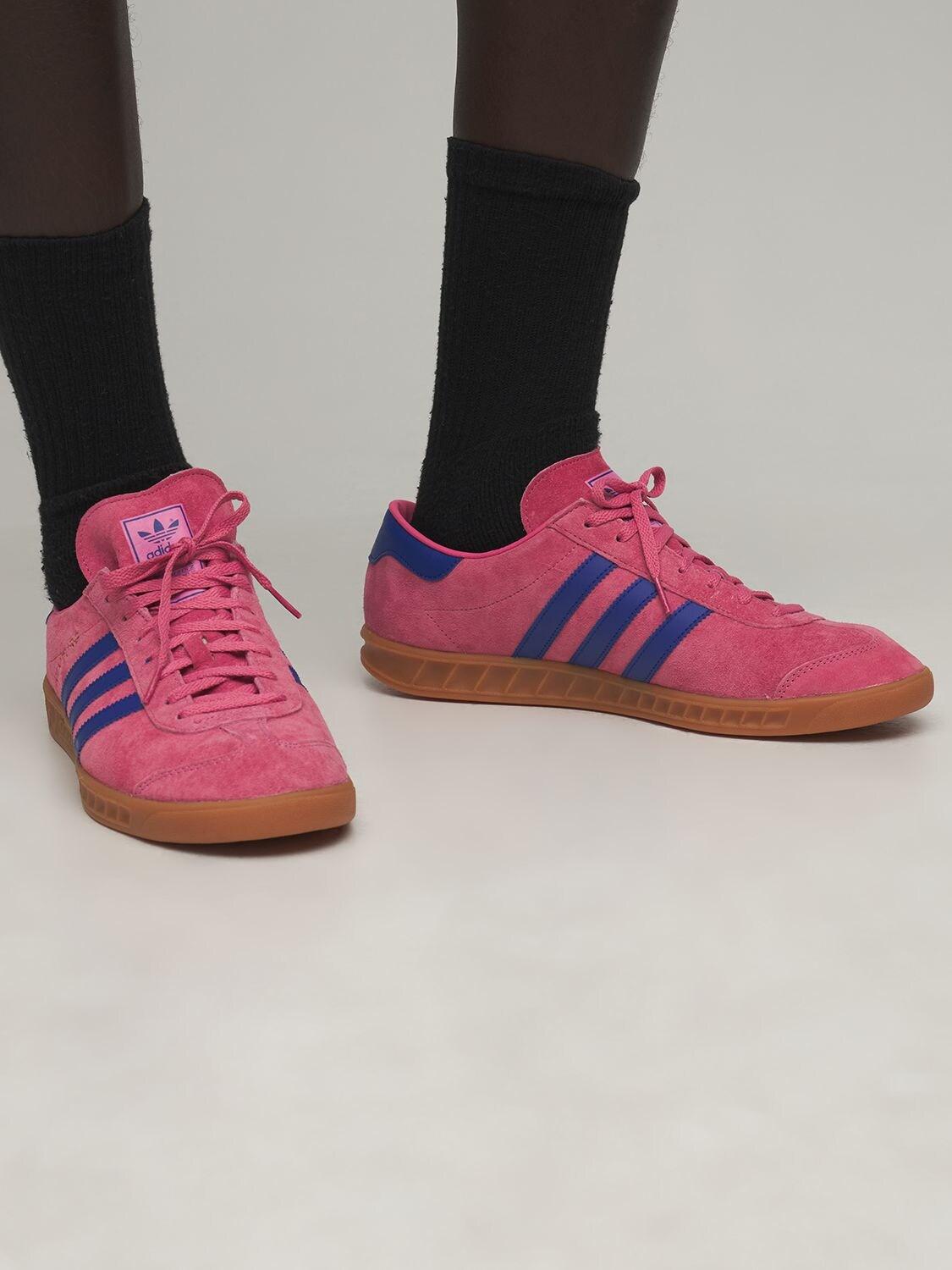 adidas Originals Hamburg Sneakers in Pink for Men | Lyst Australia