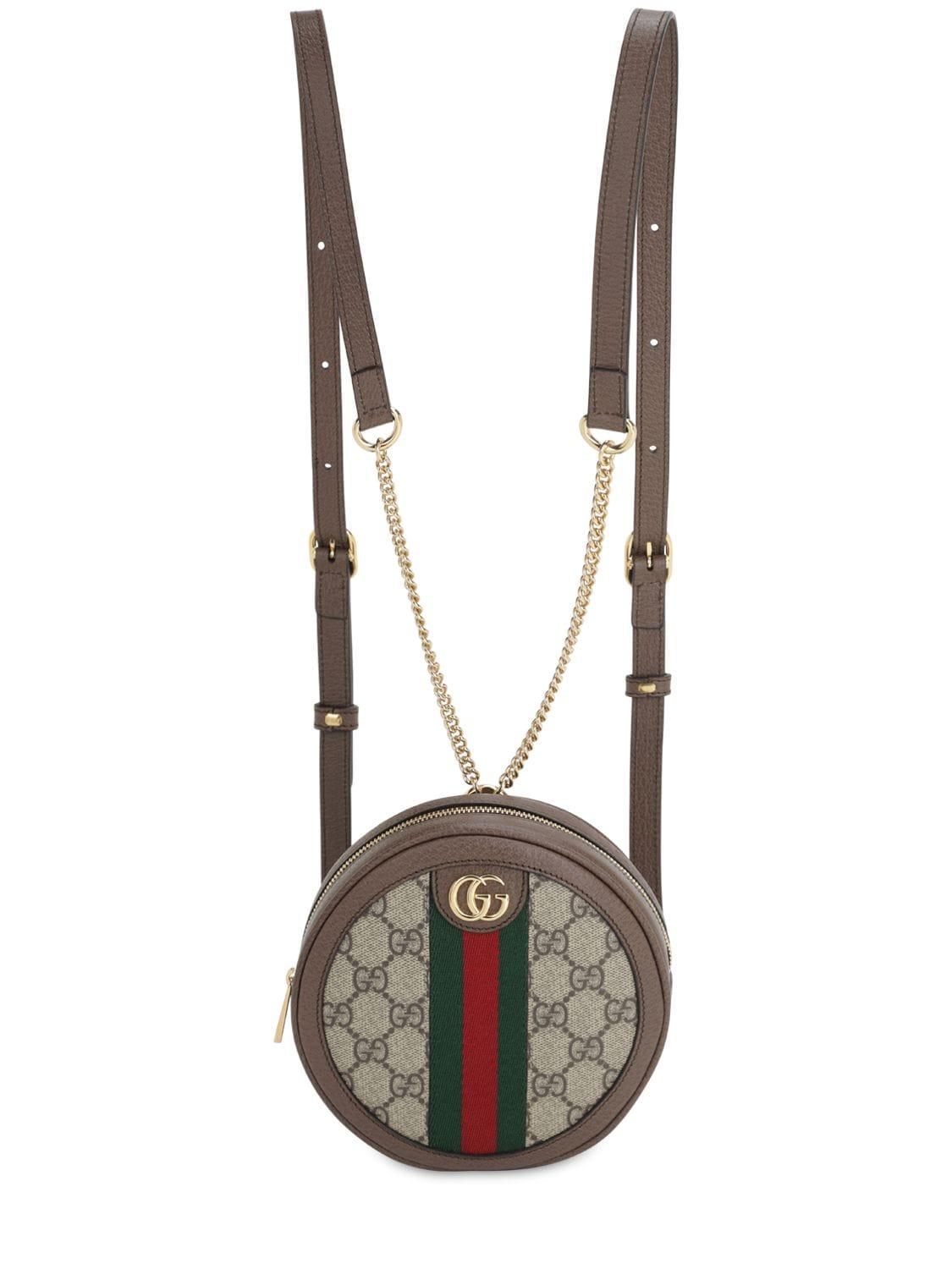 Gucci Leather Ophidia Round Mini Backpack - FINAL SALE (SHF-20024) – LuxeDH