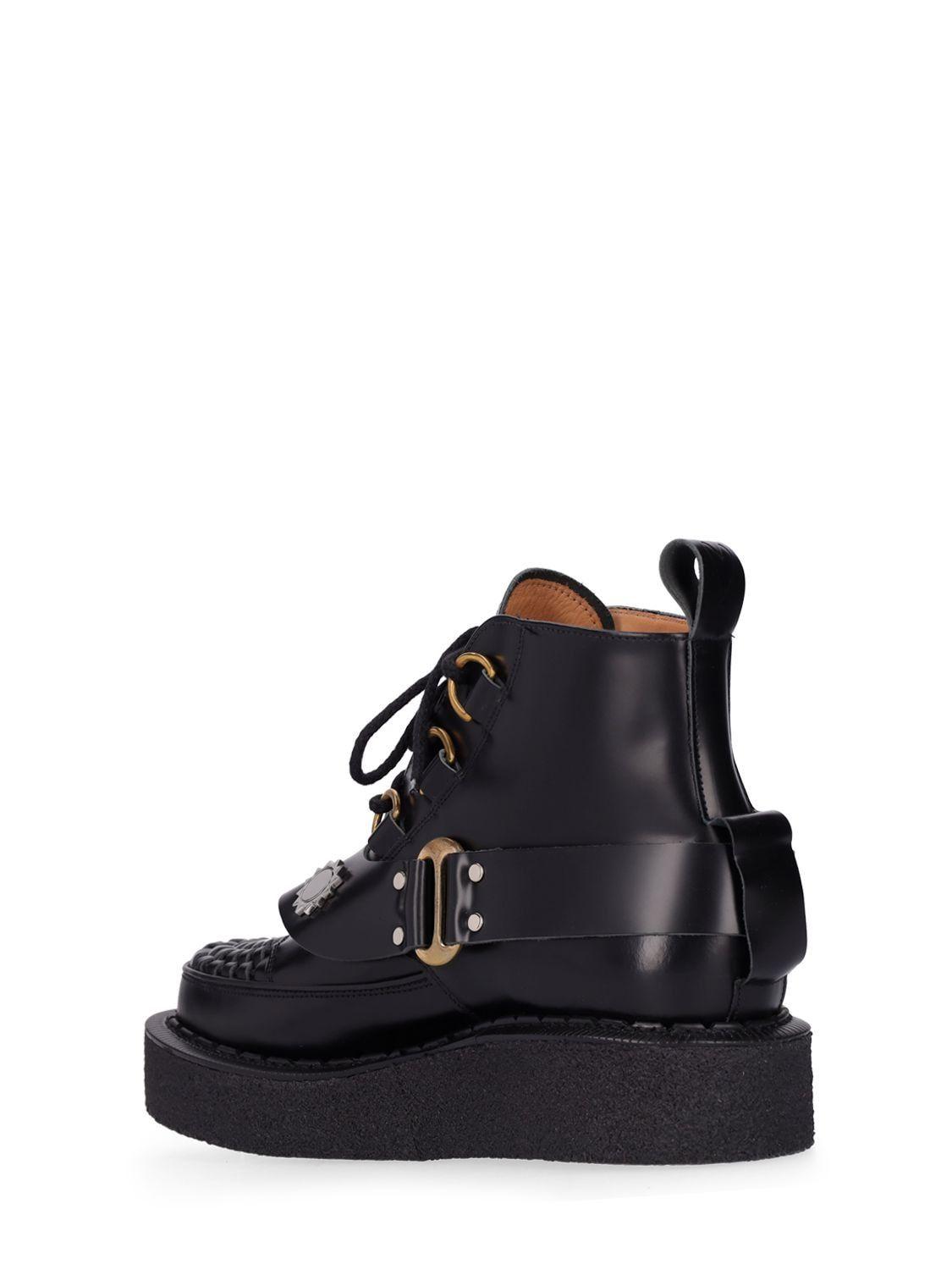Charles Jeffrey Loverboy X George Cox Leather Boots in Black for