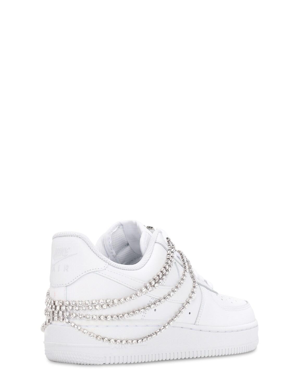 En segundo lugar Pisoteando para ver Nike Exclusive Air Force 1 Bridal Sneakers in White | Lyst