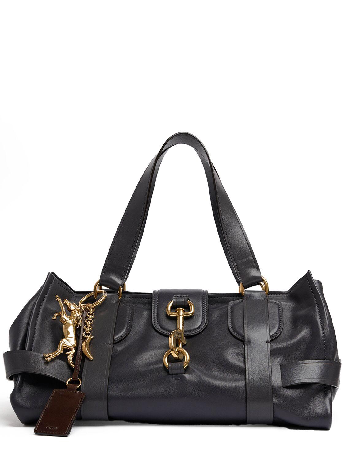 Chloe レザーショルダーバッグ 黒