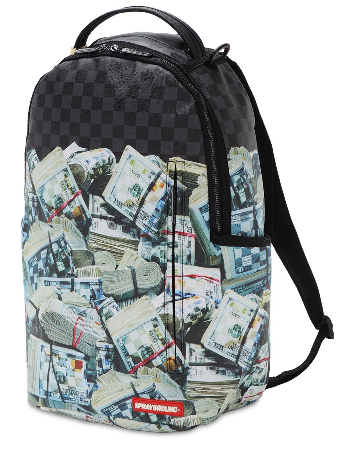 money sprayground backpack