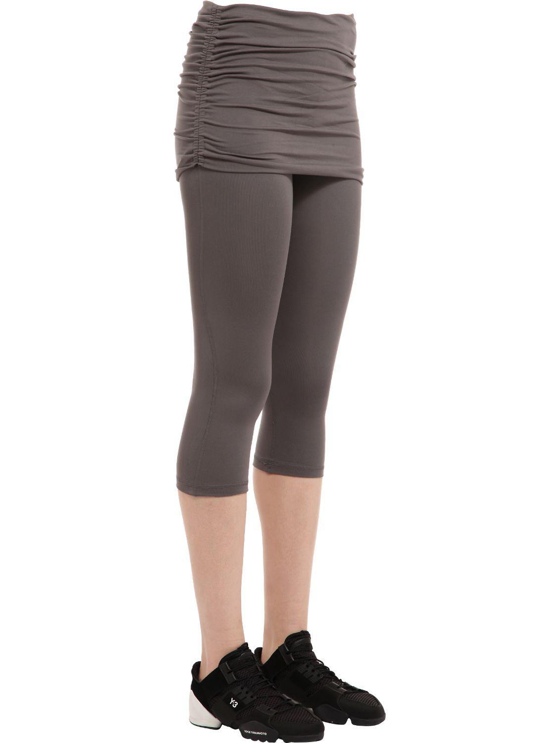 skirted yoga capris