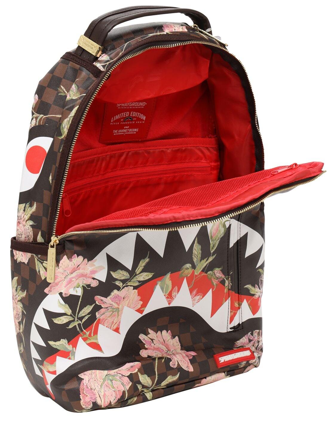 Sprayground Shark Flower Backpack for Men