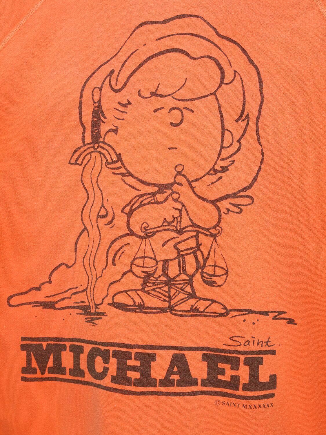 SAINTMXXXXXX CREW NECK SWEATSHIRT ORANGE SAINTMXXXXXX CREW NECK SWEATSHIRT ORANGE