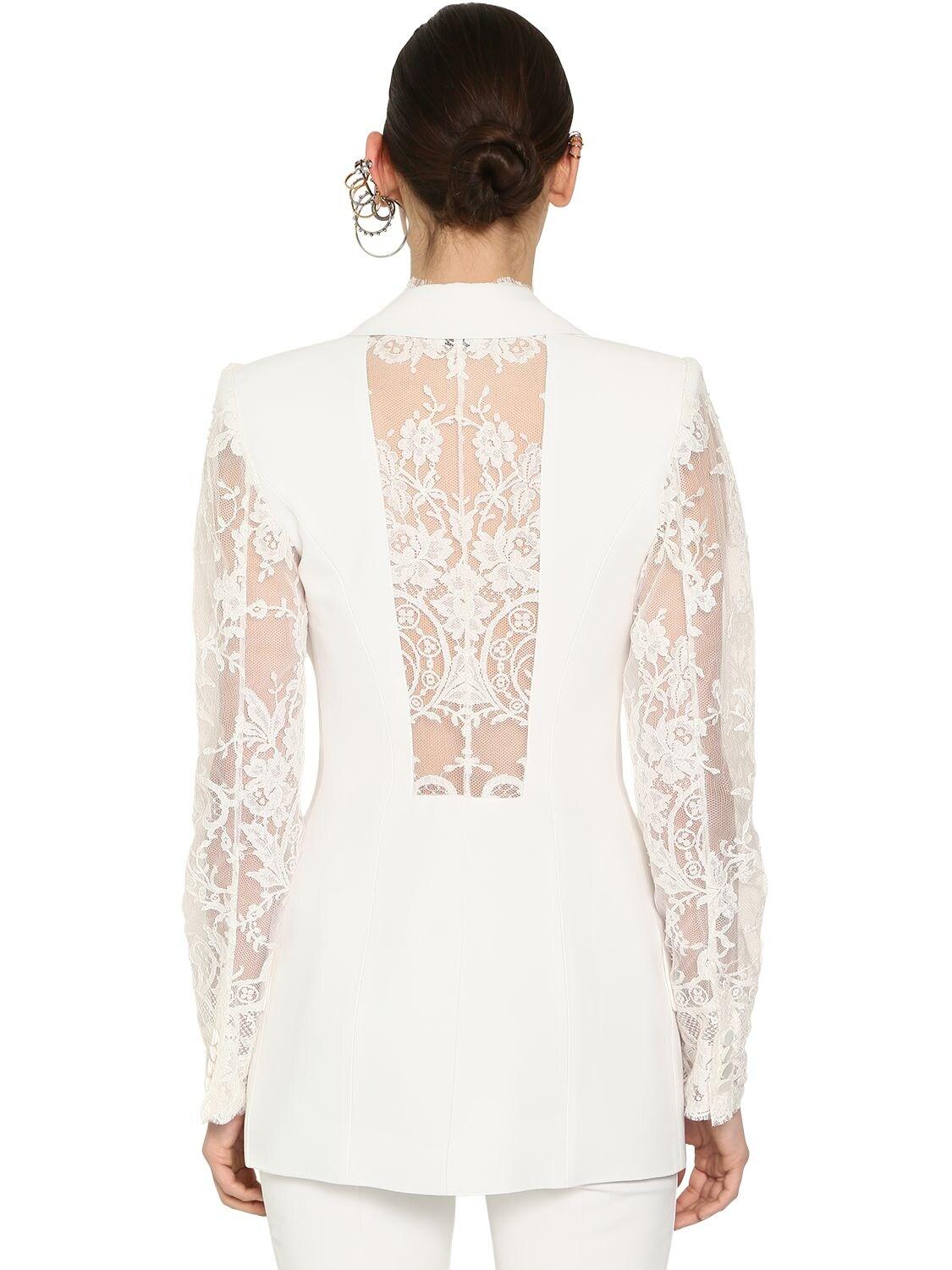 alexander mcqueen leaf crepe jacket