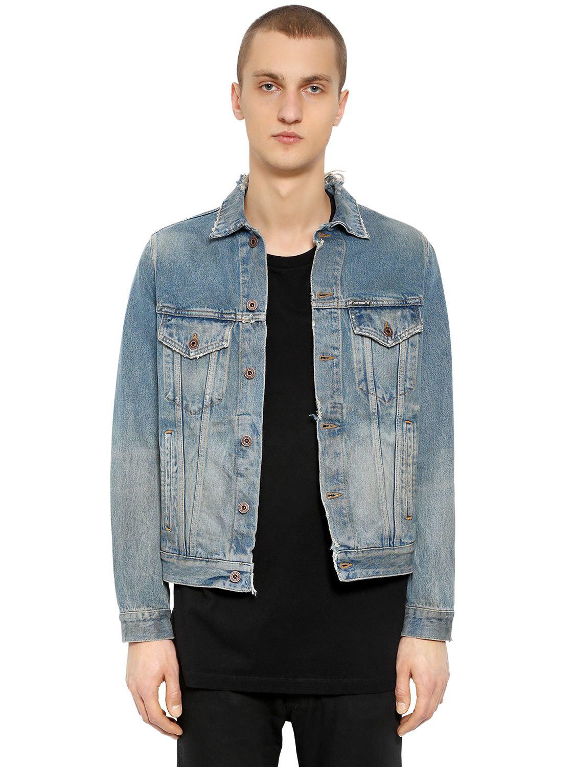 Off-White c/o Virgil Abloh Gradient Arrows Denim Jacket in Blue for Men