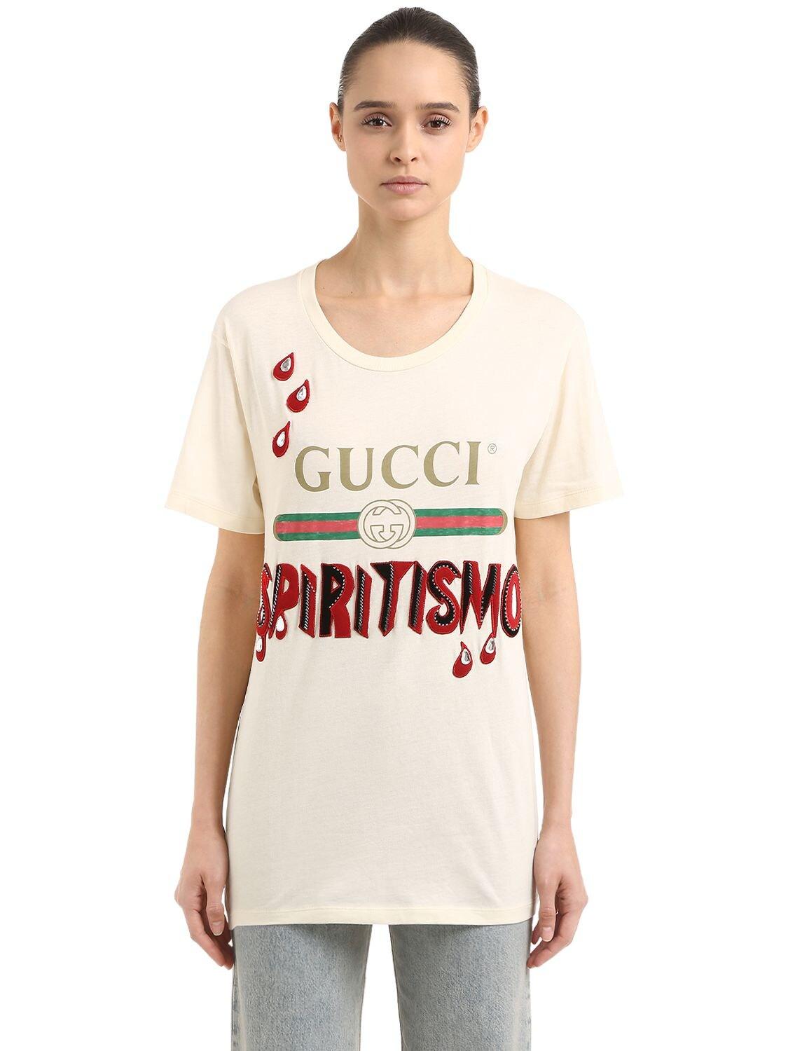 Gucci Spiritismo \u0026 Logo Cotton Jersey T 