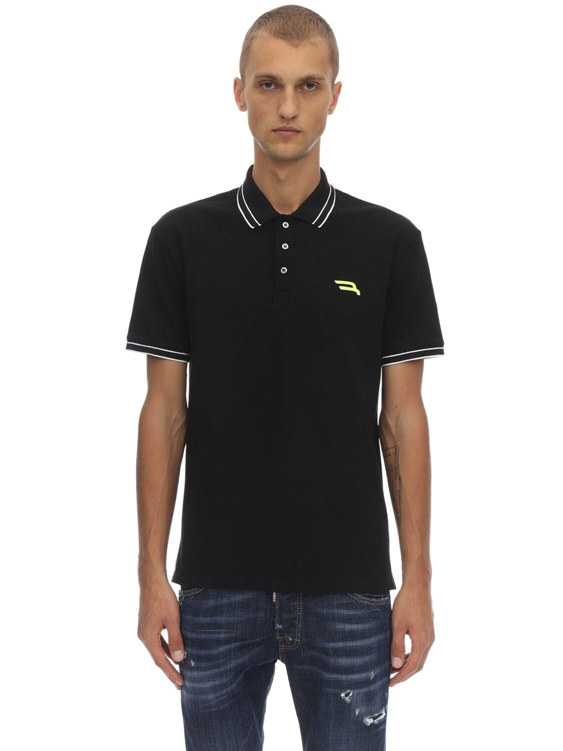 Bally Cotton Piqué Polo Shirt in Black for Men - Save 29% - Lyst