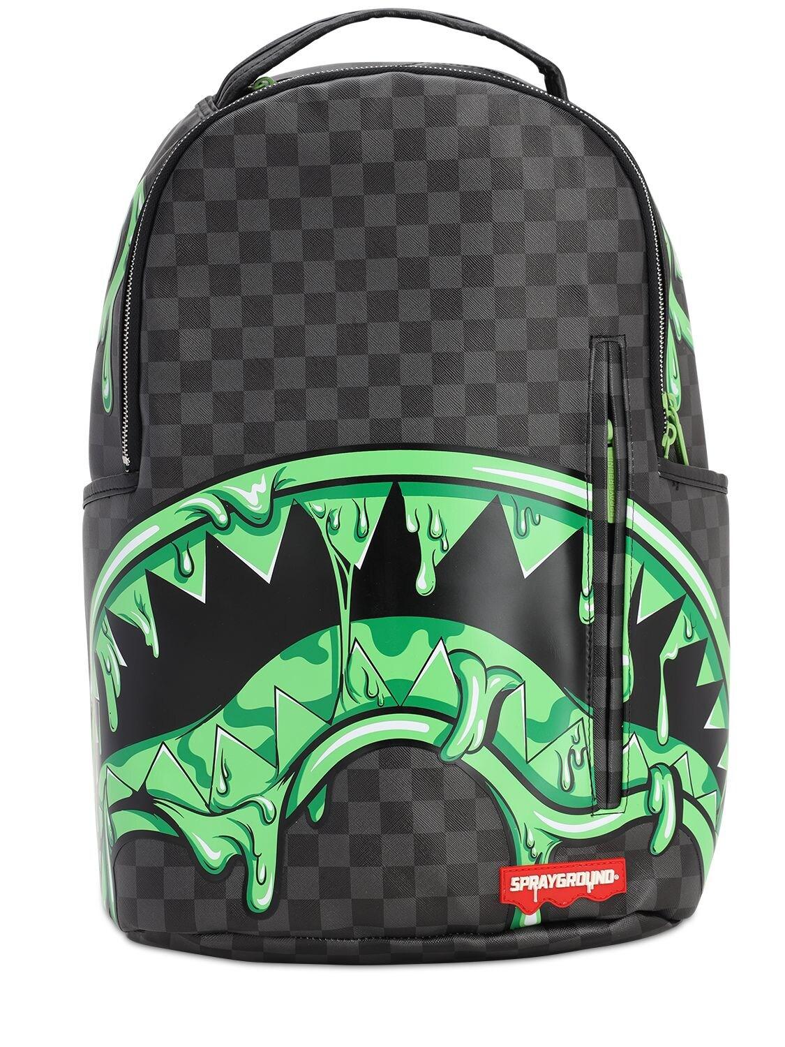 Sprayground Slime Shark Backpack in Green for Men | Lyst
