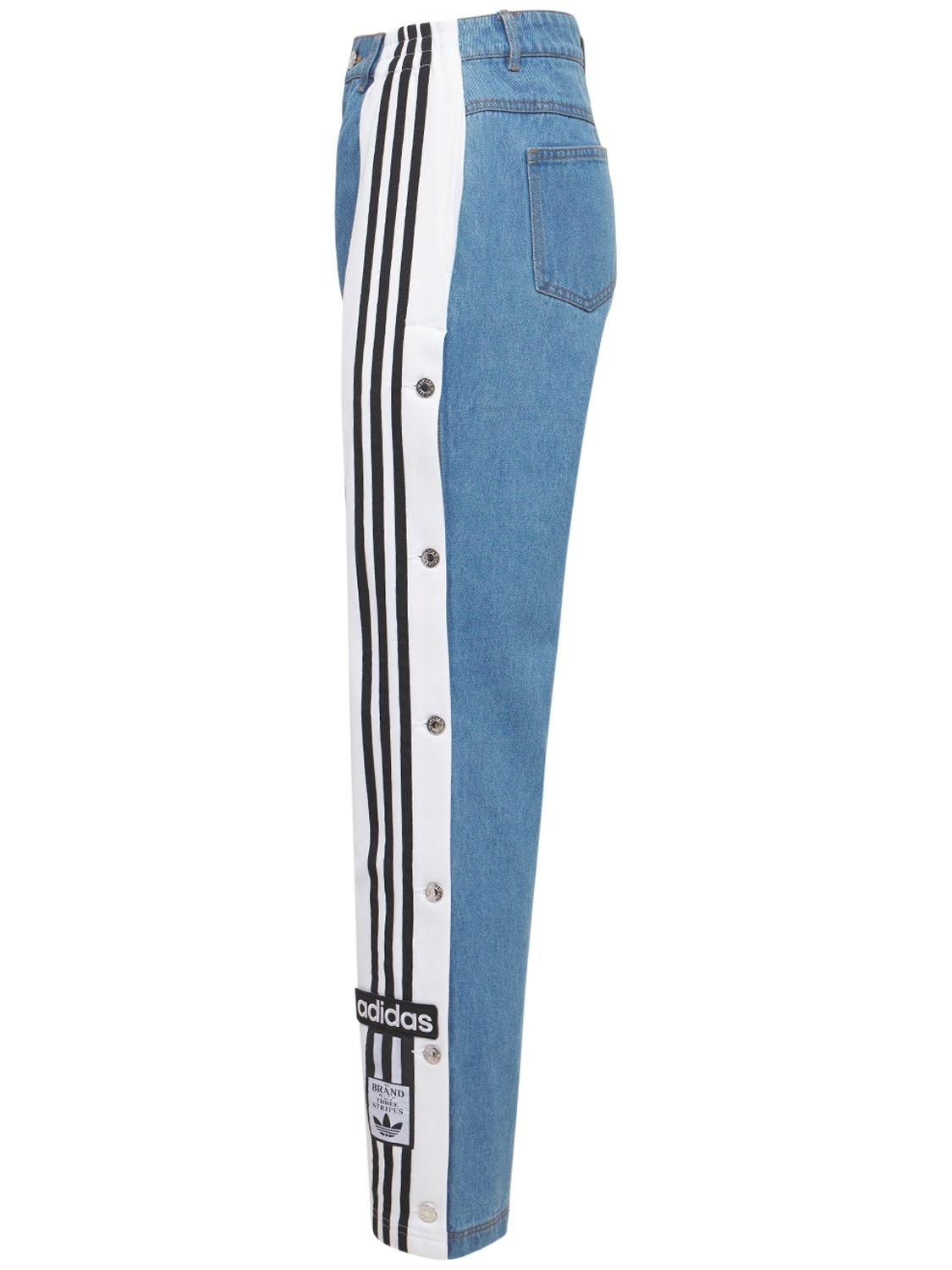 adidas Originals Denim Adibreak Pants in Blue | Lyst
