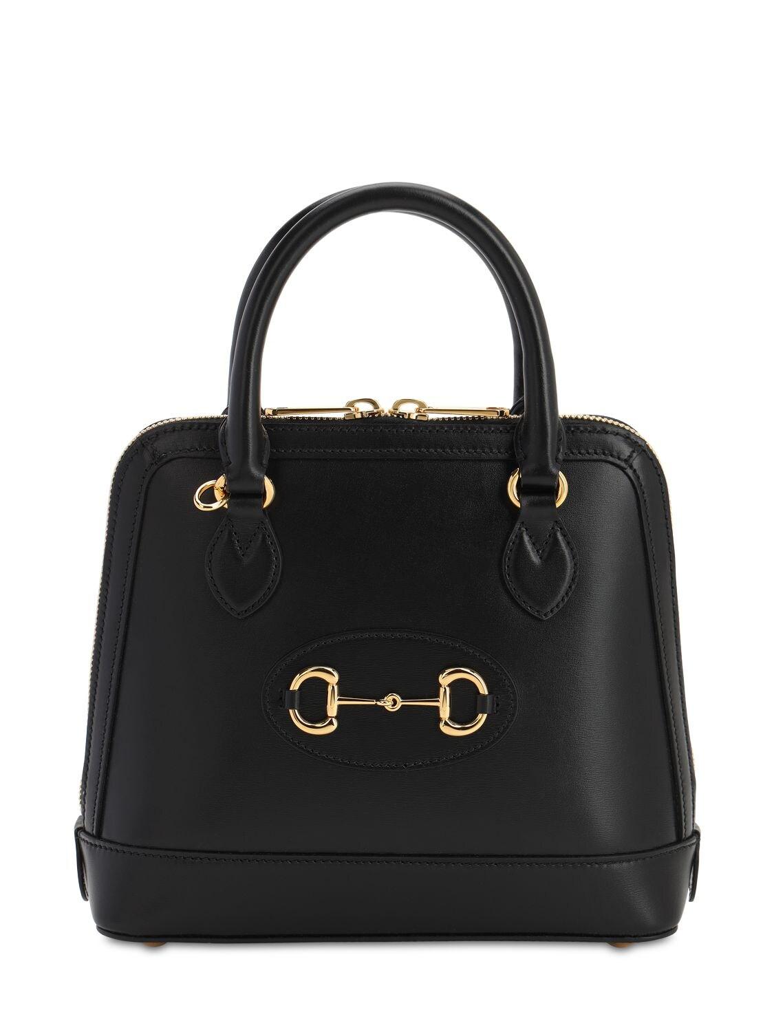Gucci Horsebit Small Top Handle Bag Black Lyst