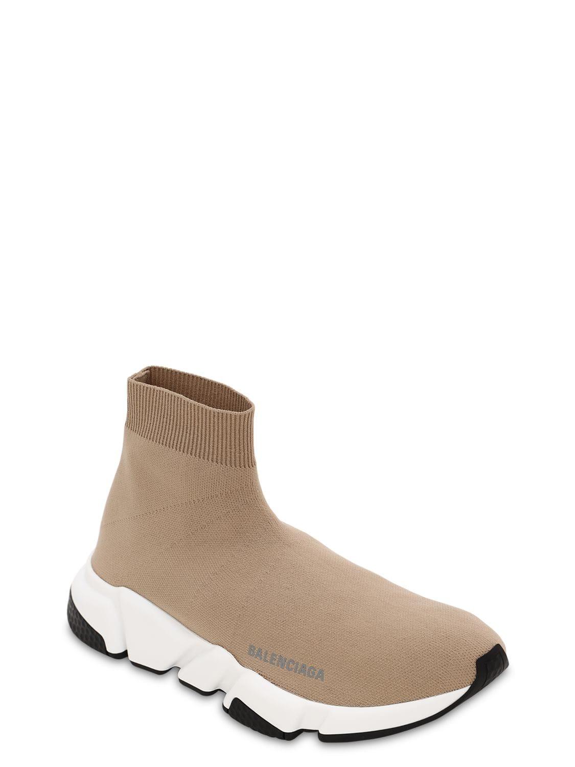 balenciaga sock shoes nude