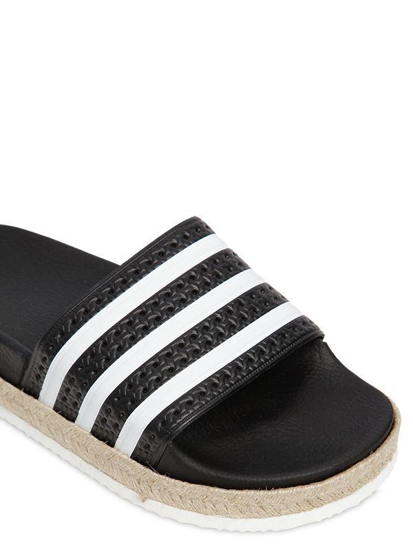 adidas Originals Sandals in Black | Lyst