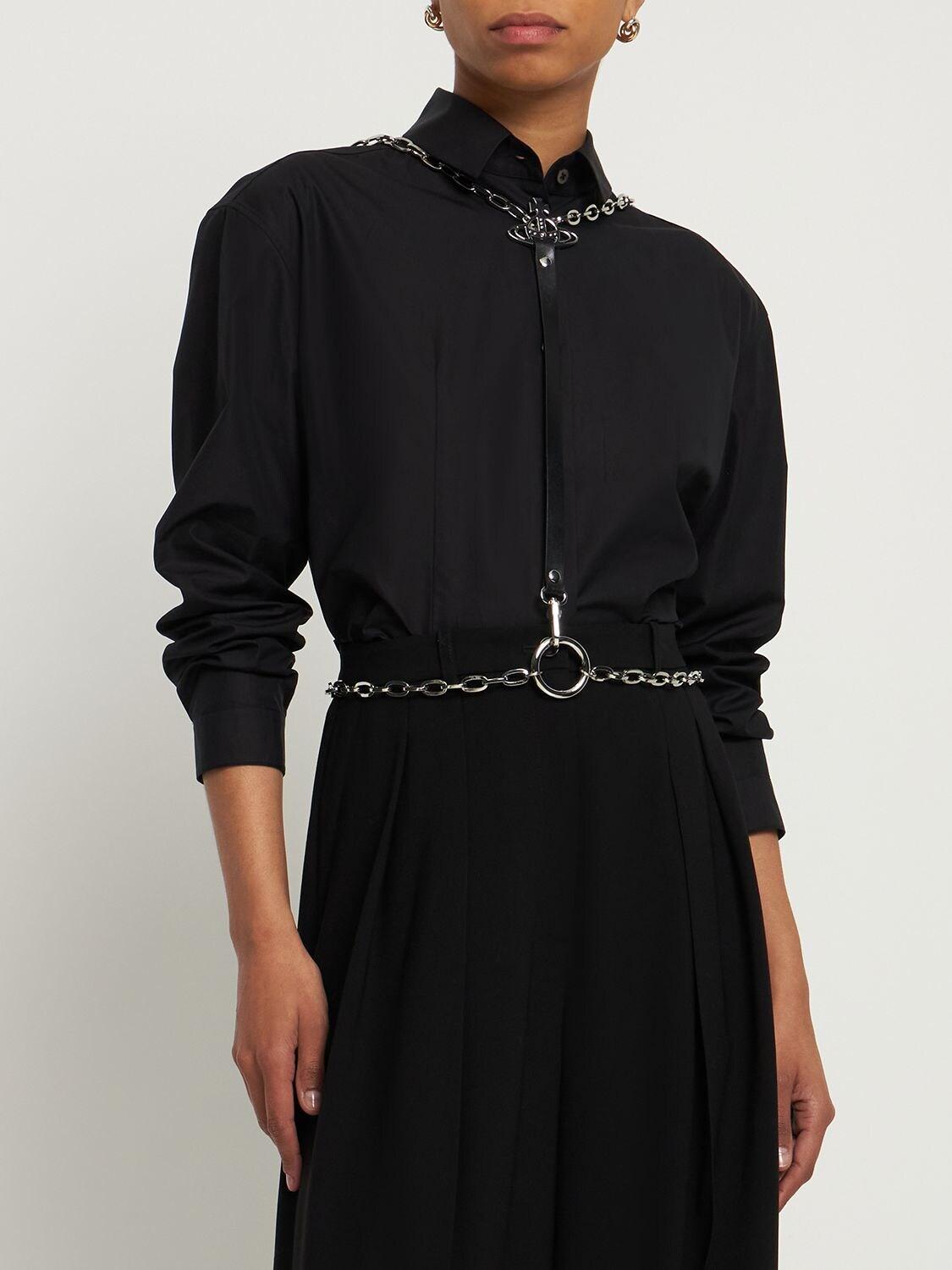 Chain harness belt clearance