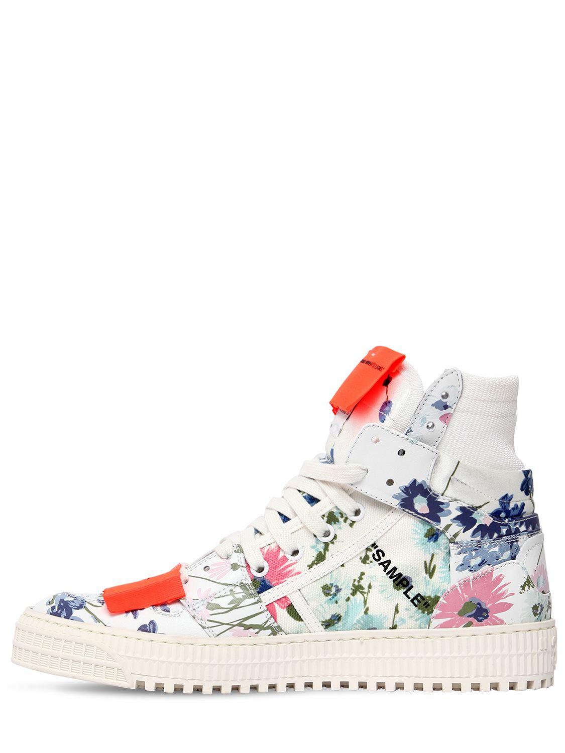 off white floral sneakers