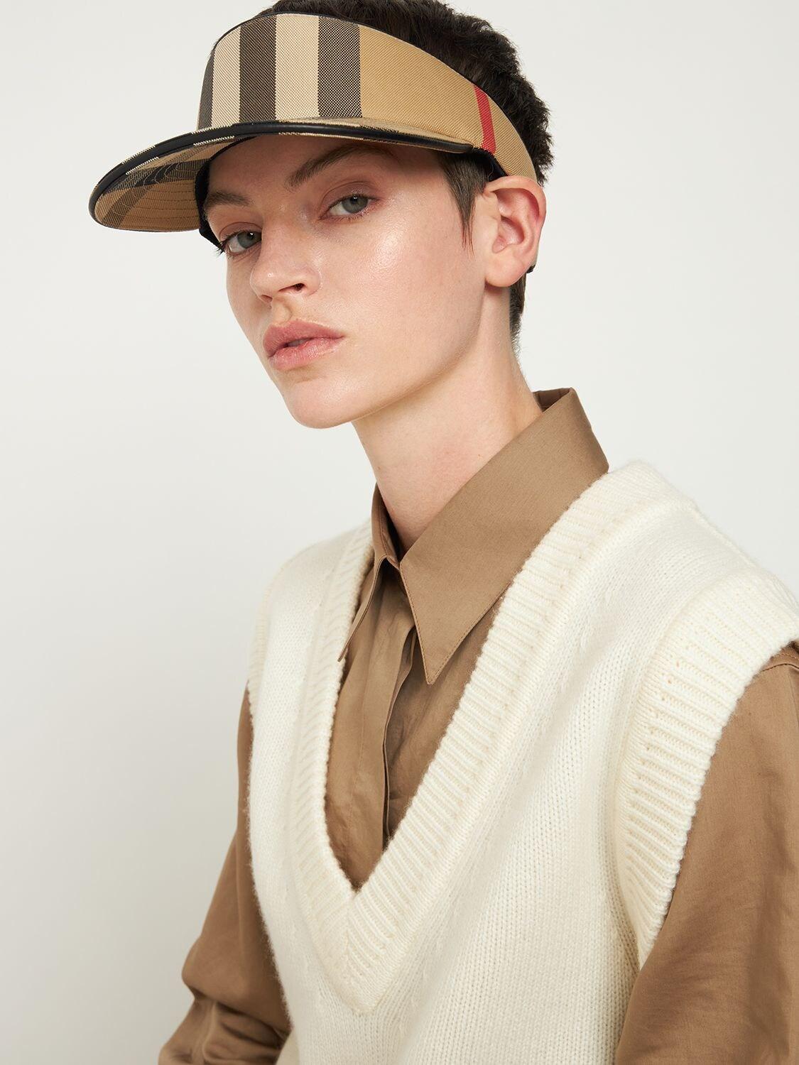 Burberry Check Printed Cotton High Top 