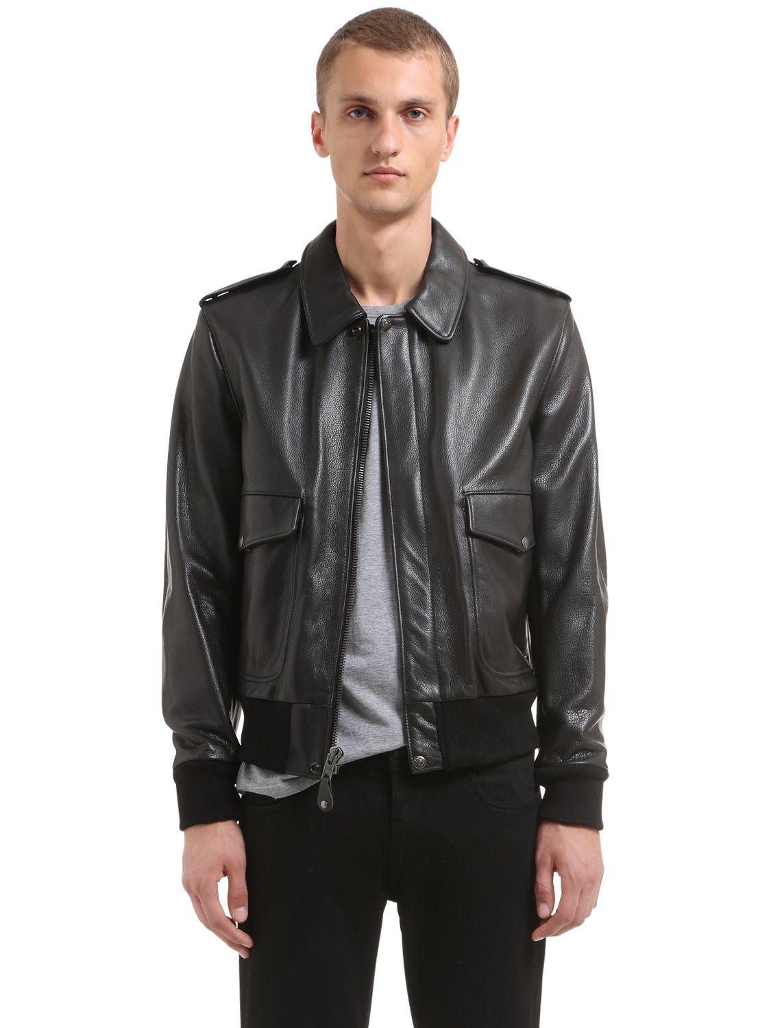 schott leather flight jacket