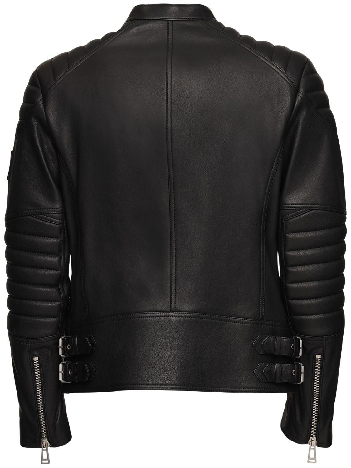 Belstaff Sidney Polished Leather Jacket in Black for Men - Lyst