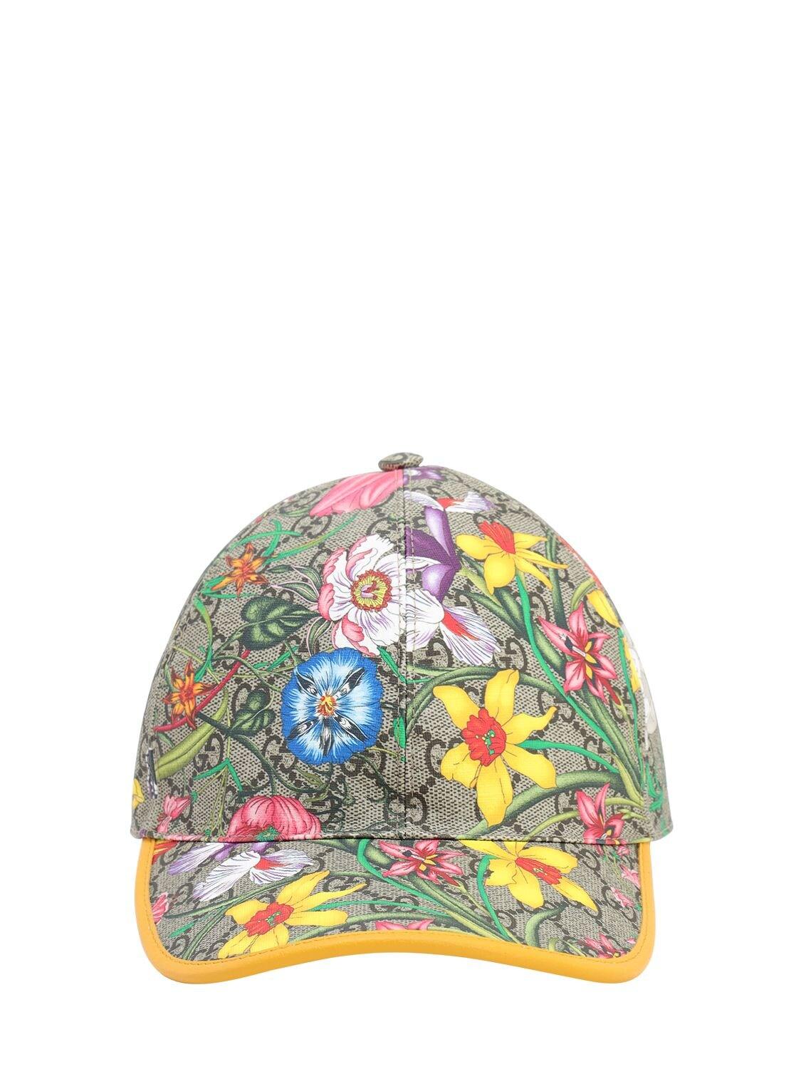 Gucci GG Flora Print Baseball Cap | Lyst Canada