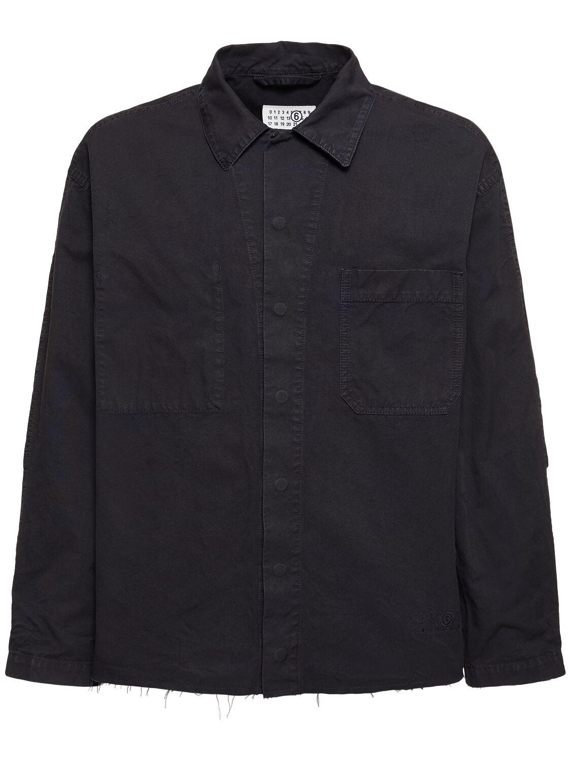 Cotton Gabardine Shirt Jacket