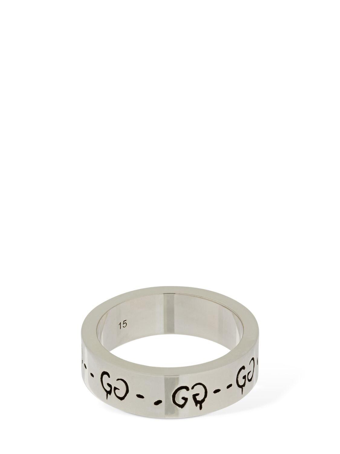 Gucci Ghost Ring in Metallic for Men | Lyst