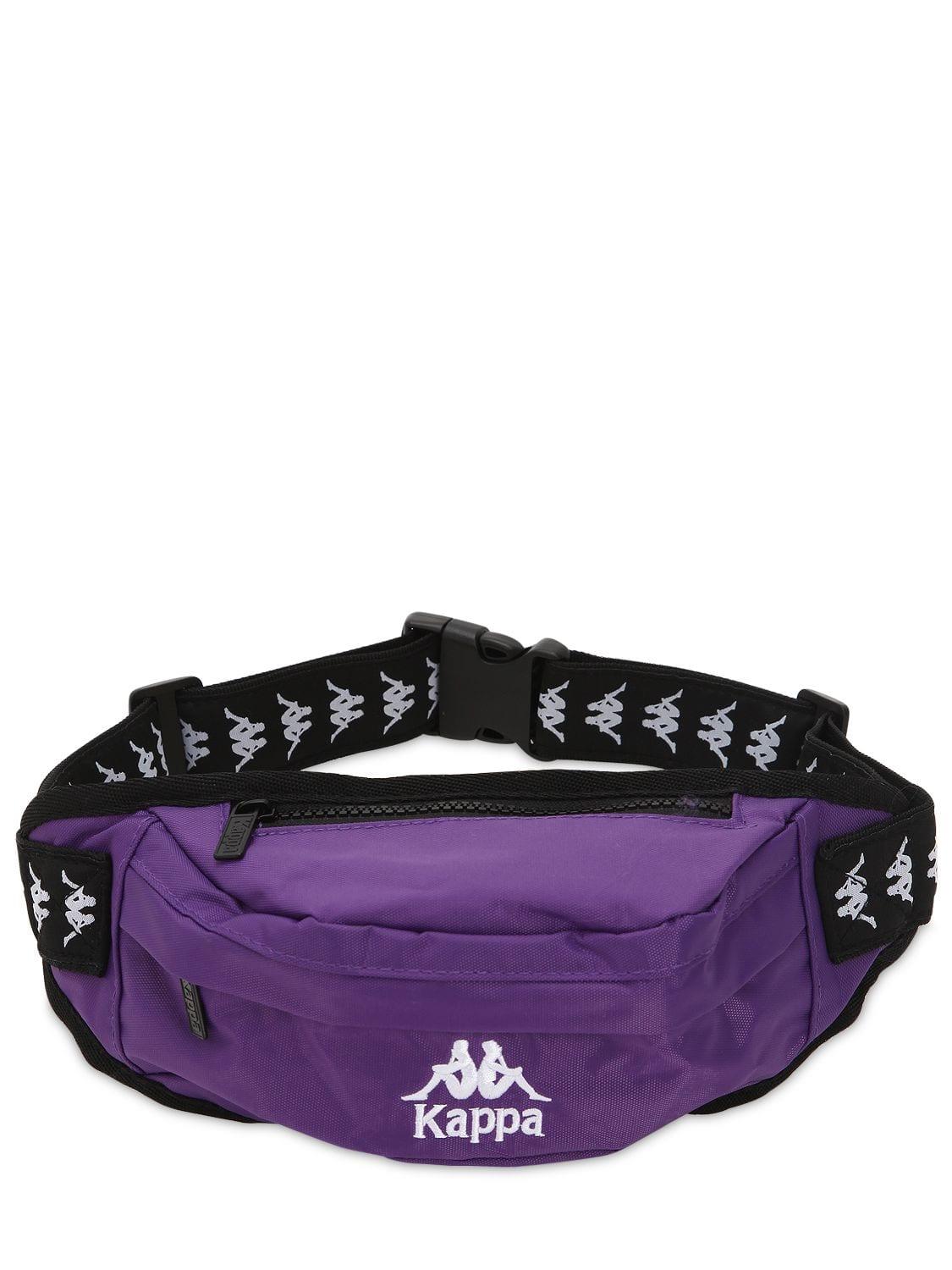 Kappa Banda Anais Logo Embroidered Belt Bag in Purple - Lyst