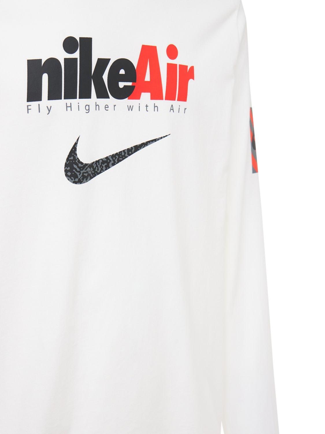 Nike Swoosh By Air Long Sleeve T-shirt in White for Men | Lyst