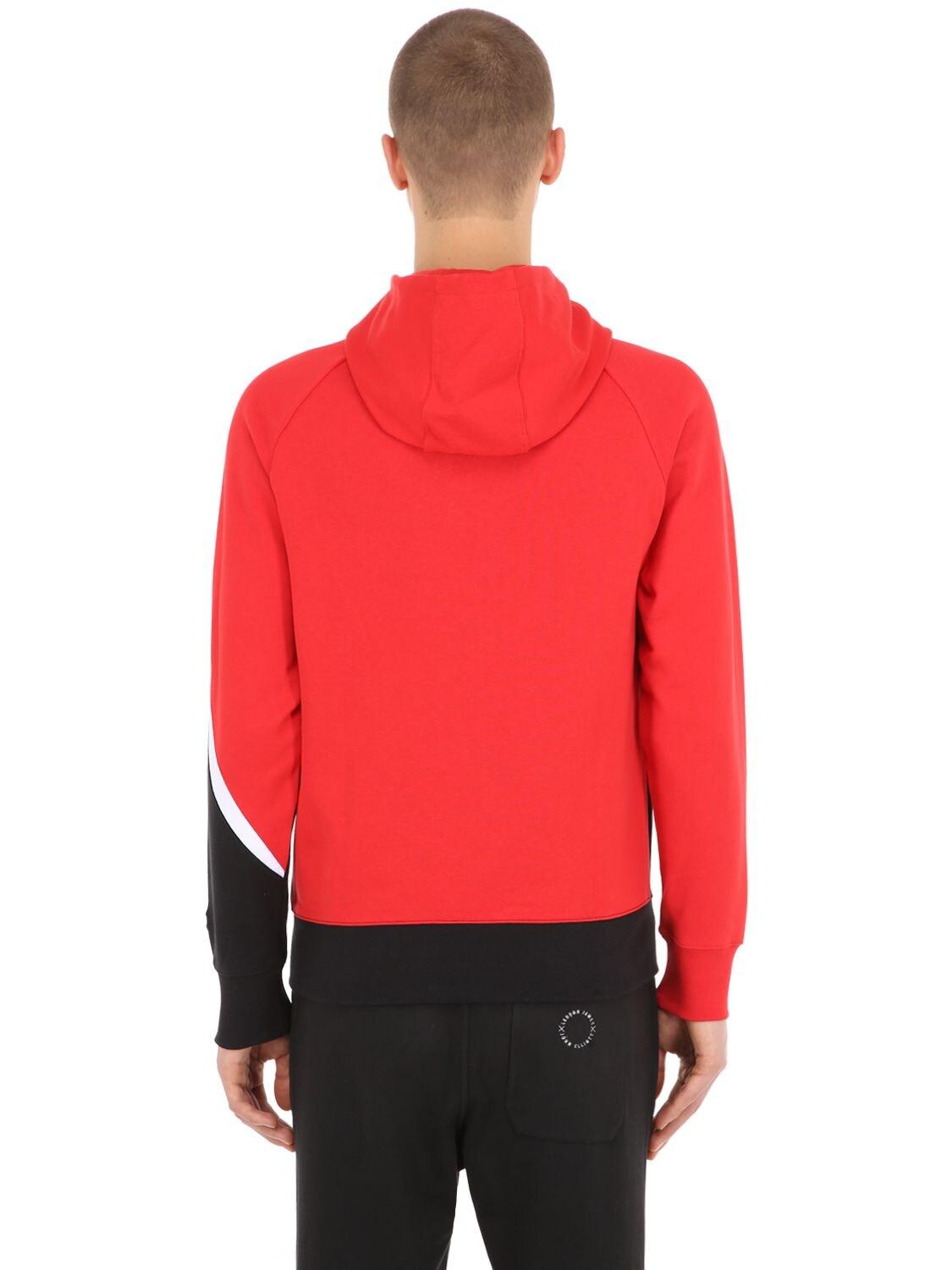 Nike Big Swoosh Zip-up Sweatshirt Hoodie in Red for Men | Lyst