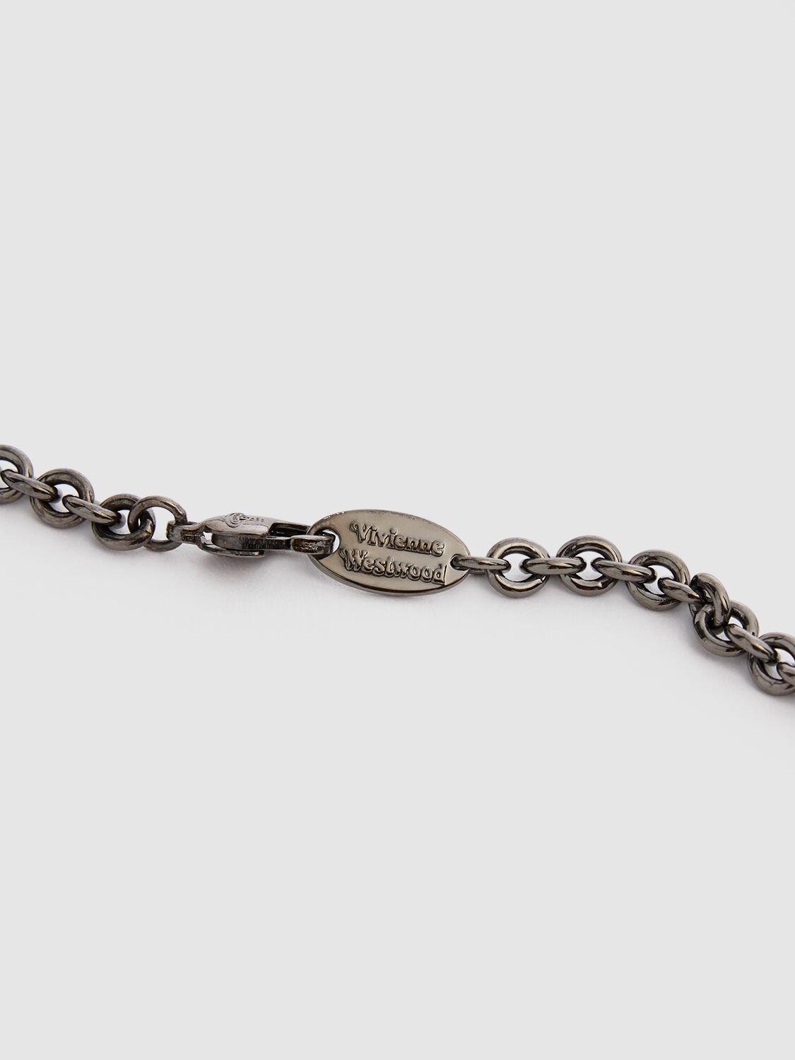 Man. Carmelo Bas Relief Pendant Necklace in ANTIQUE-PLATINUM