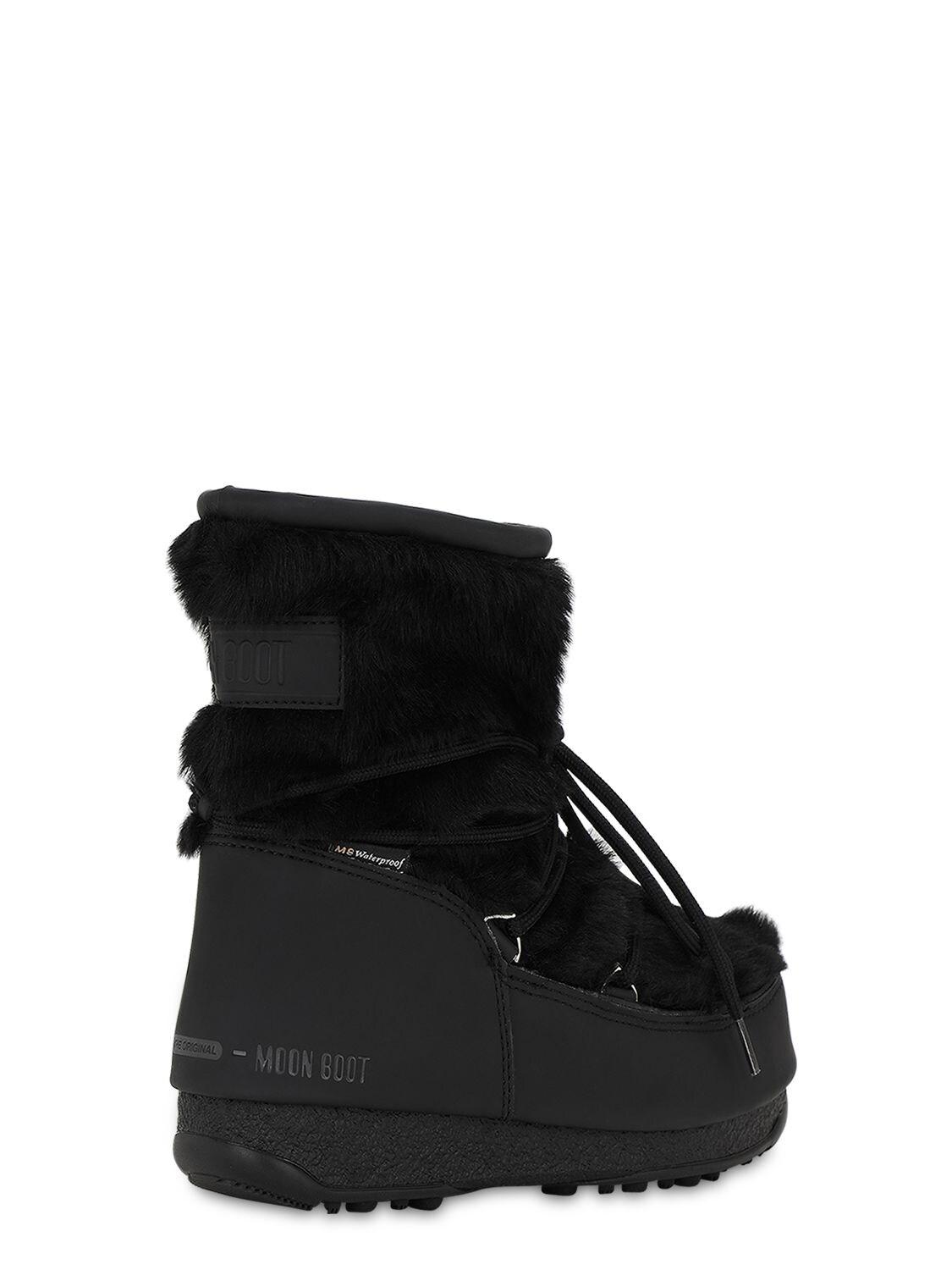 monaco moon boots black