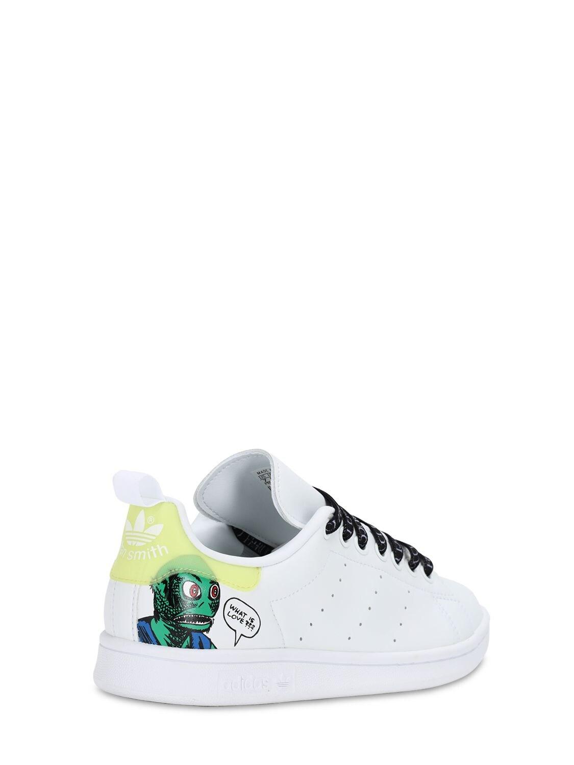 adidas Originals Fiorucci Stan Smith Printed Sneakers in White | Lyst