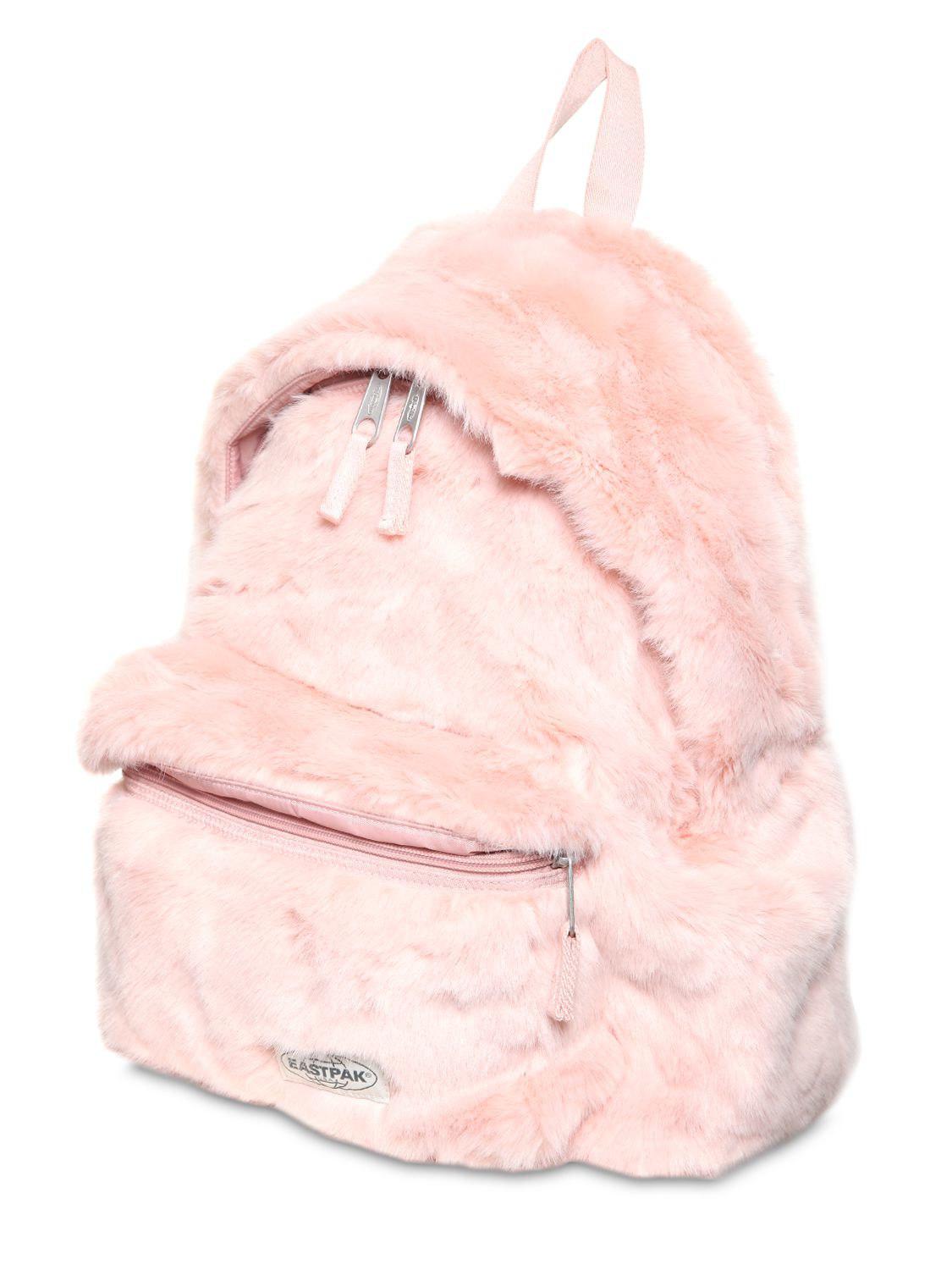 eastpak fur backpack
