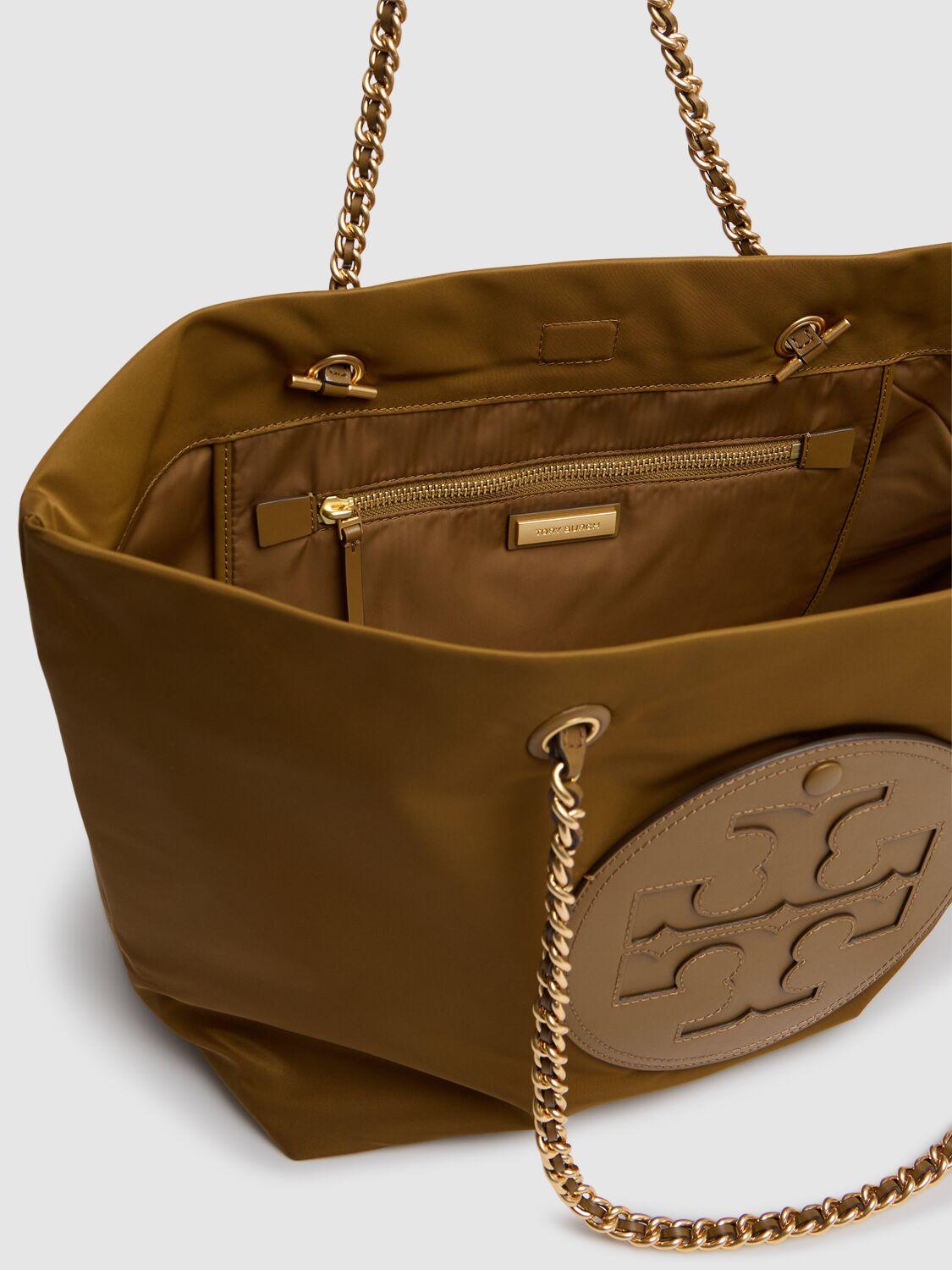 Tory Burch Ella Chain Nylon Tote Bag in Brown Lyst UK